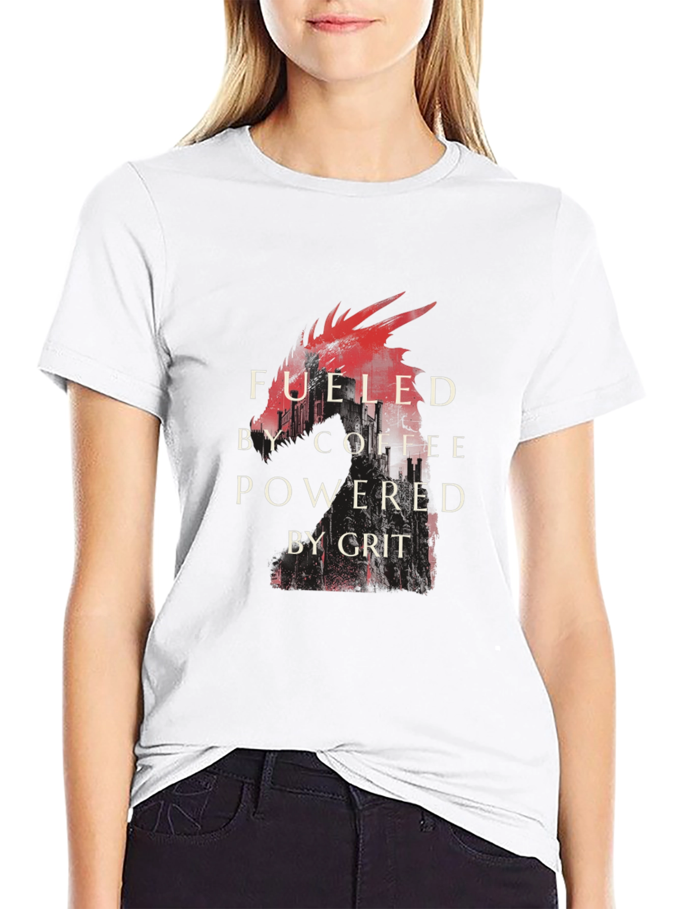 Fueled by Coffee Powered by Grit Graphic Tee
