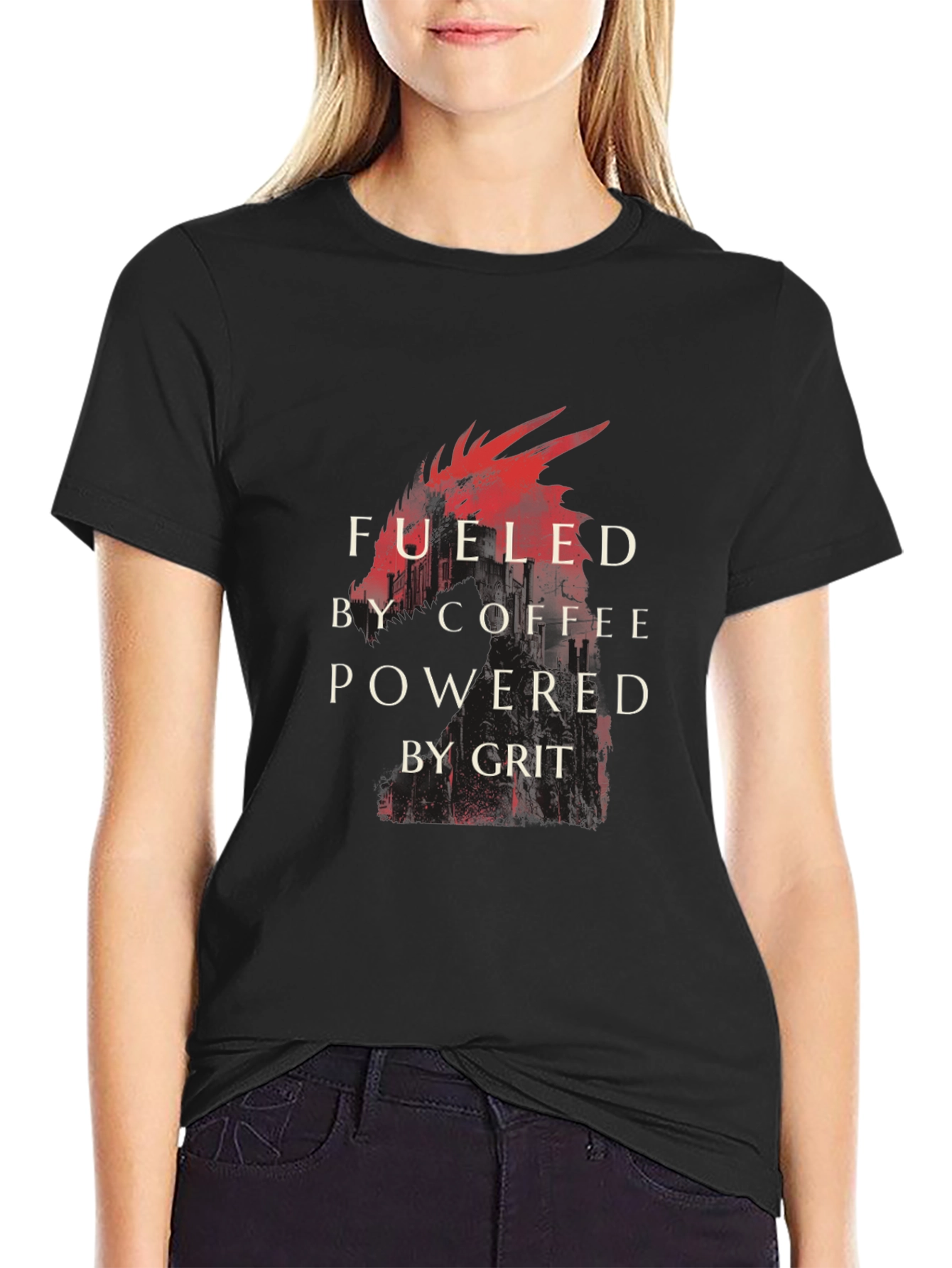 Fueled by Coffee Powered by Grit Graphic Tee