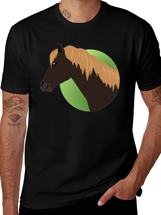 Horse Graphic T-Shirt - Stylish & Comfortable Black Tee