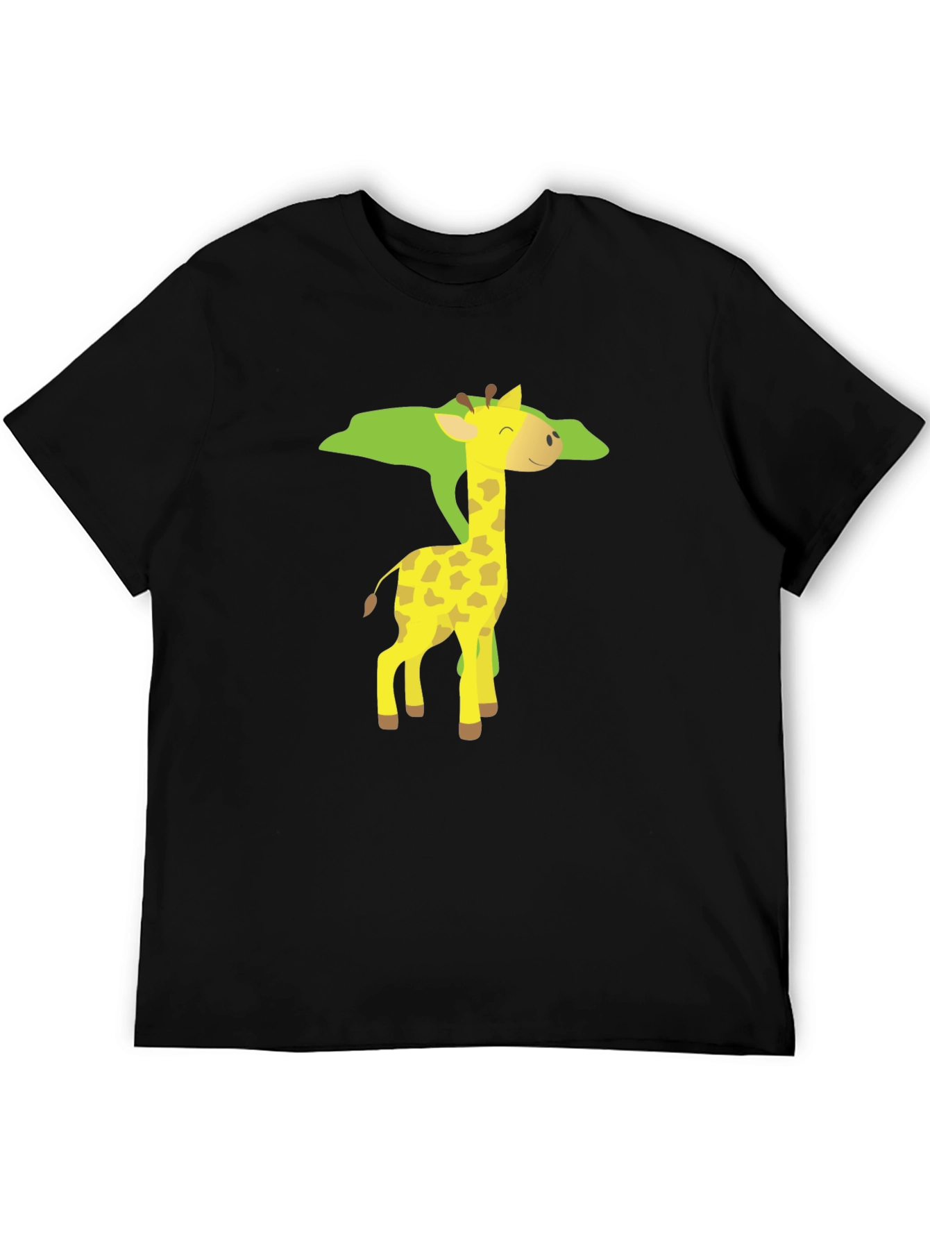 Giraffe Graphic Black T-Shirt
