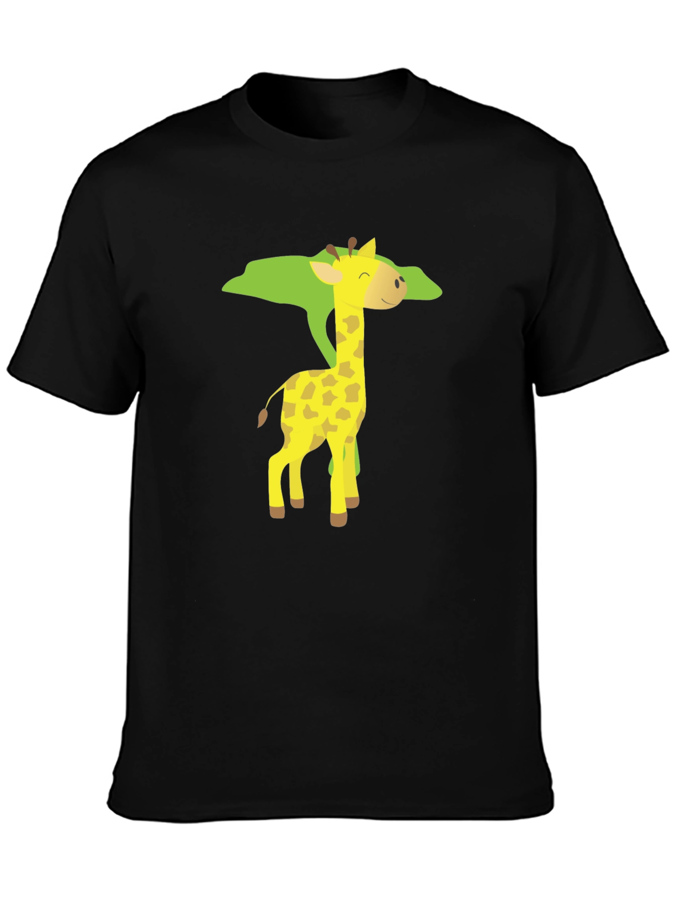 Giraffe Graphic Black T-Shirt