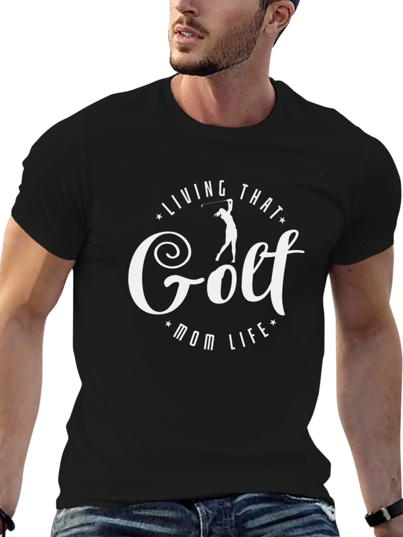 Golf Mom Life Tee - Trendy Graphic T-Shirt