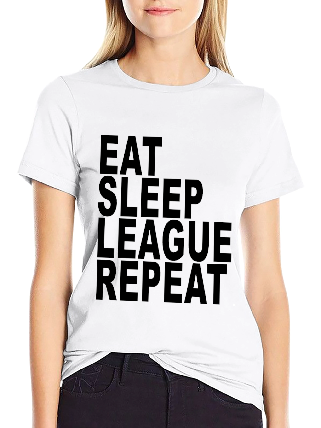 Eat Sleep League Repeat T-Shirt - Gamer Apparel