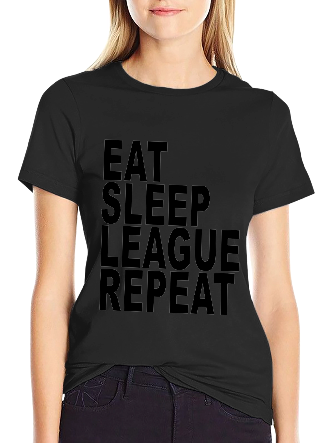 Eat Sleep League Repeat T-Shirt - Gamer Apparel