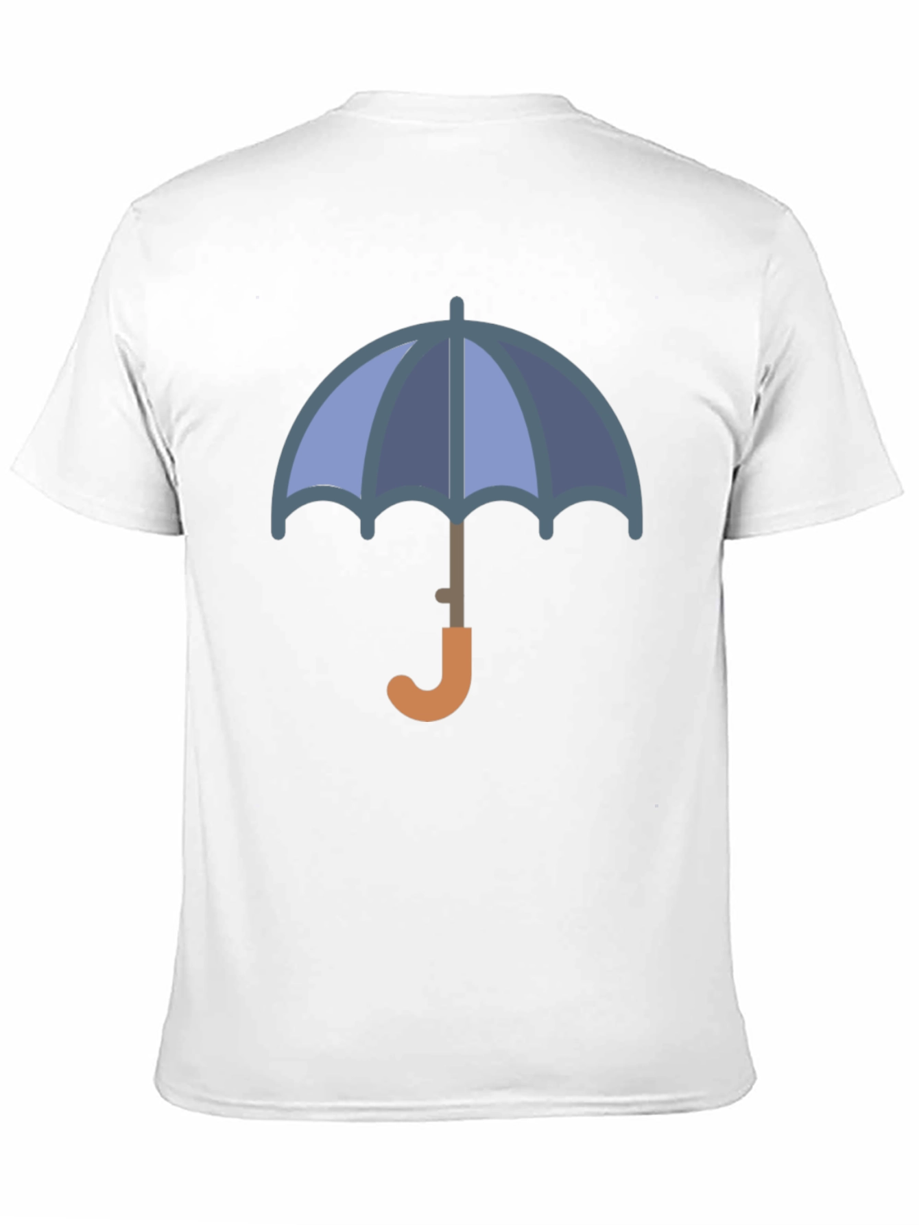 Stylish Umbrella Graphic Tee - Black Cotton Blend T-Shirt