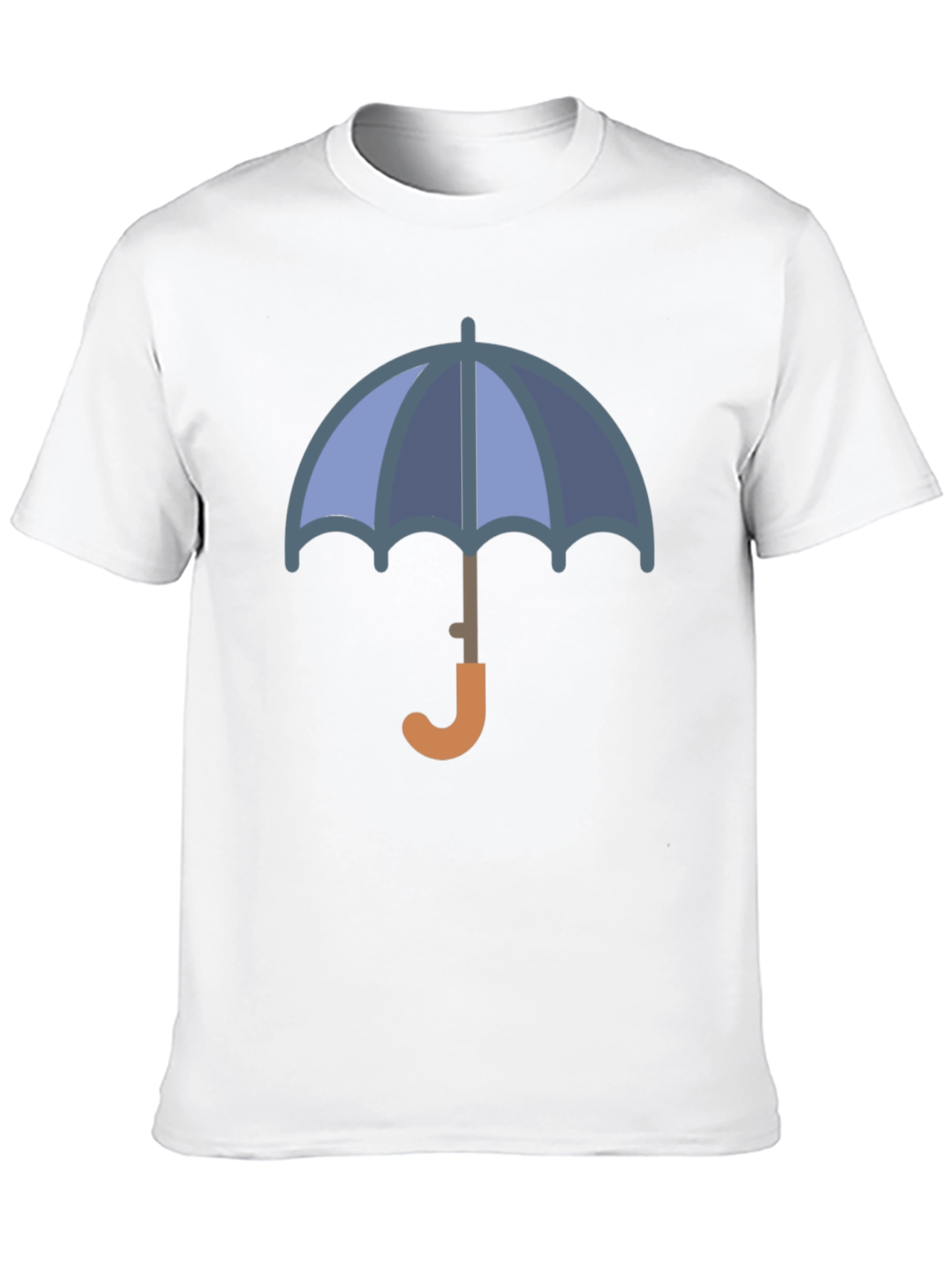 Stylish Umbrella Graphic Tee - Black Cotton Blend T-Shirt