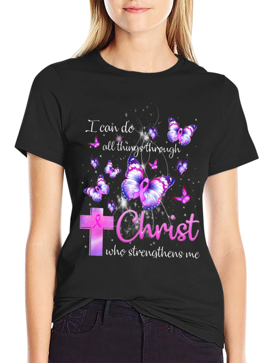 I Can Do All Things Through Christ Butterfly T-Shirt