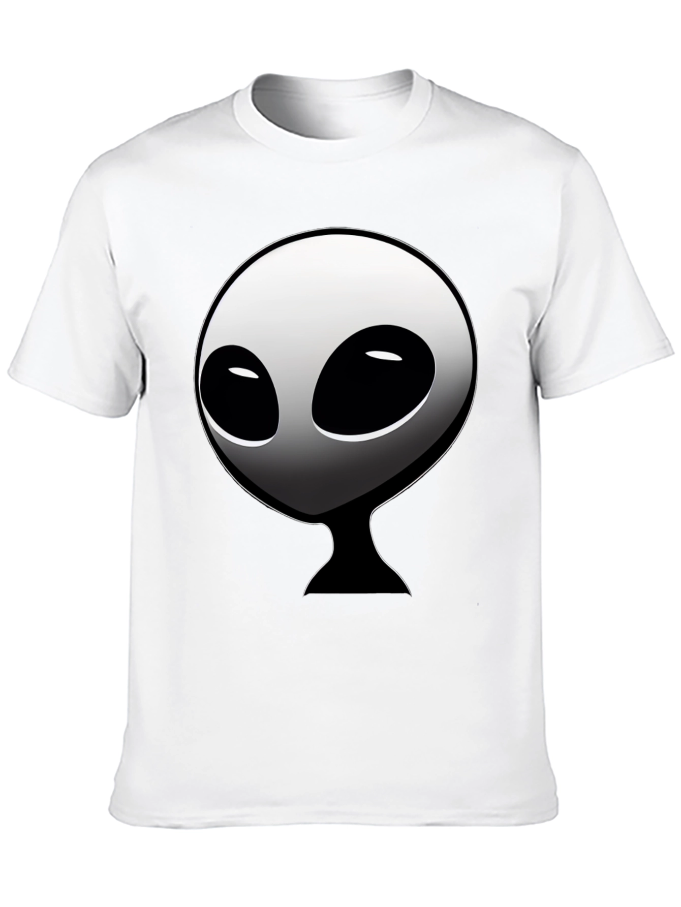 Alien Graphic Tee - Black Crew Neck T-Shirt