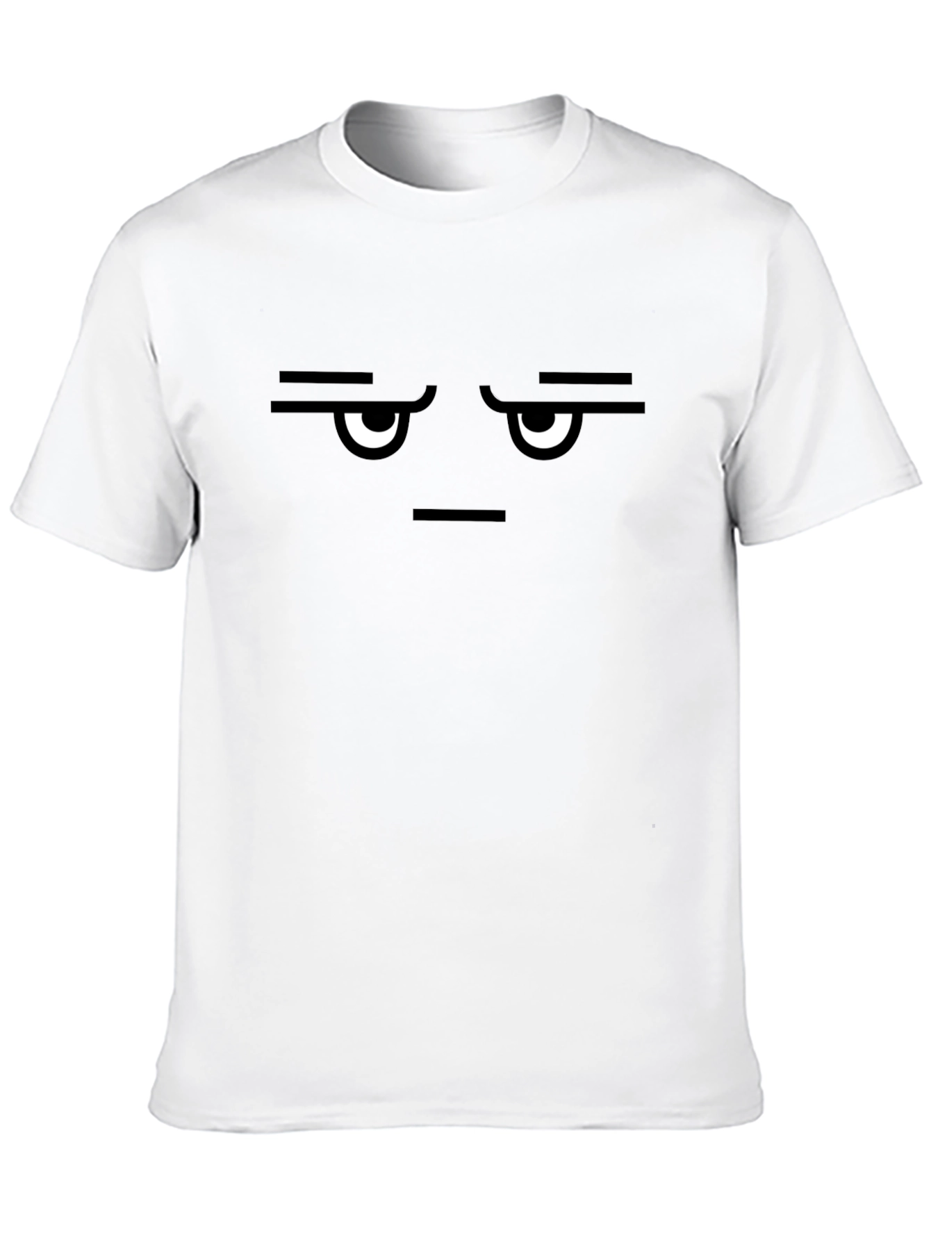 Grumpy Face Graphic Tee - Mens Black T-Shirt