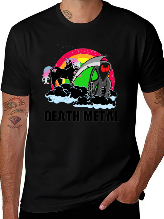 Death Metal Unicorn Grim Reaper T-Shirt
