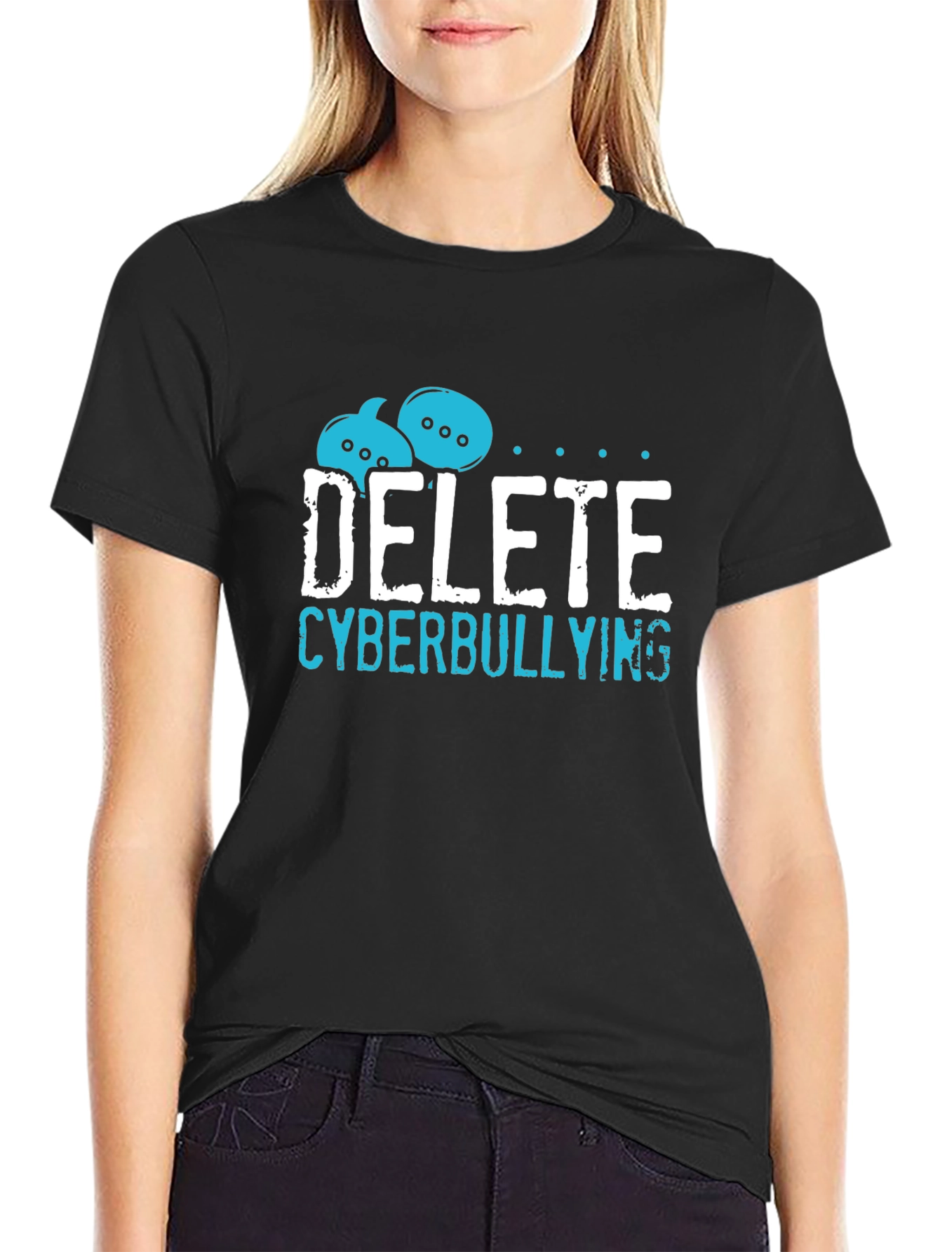 Delete Cyberbullying Graphic Tee - Unisex Anti-Bullying Shirt