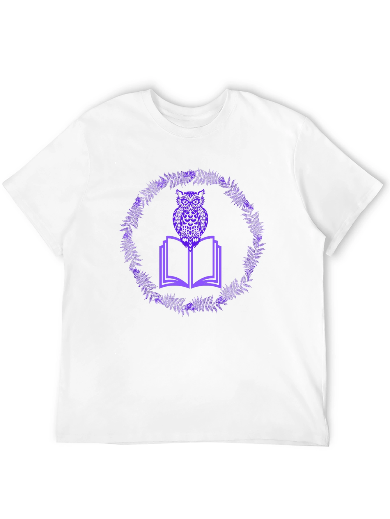 Owl on Book Graphic Tee - Black