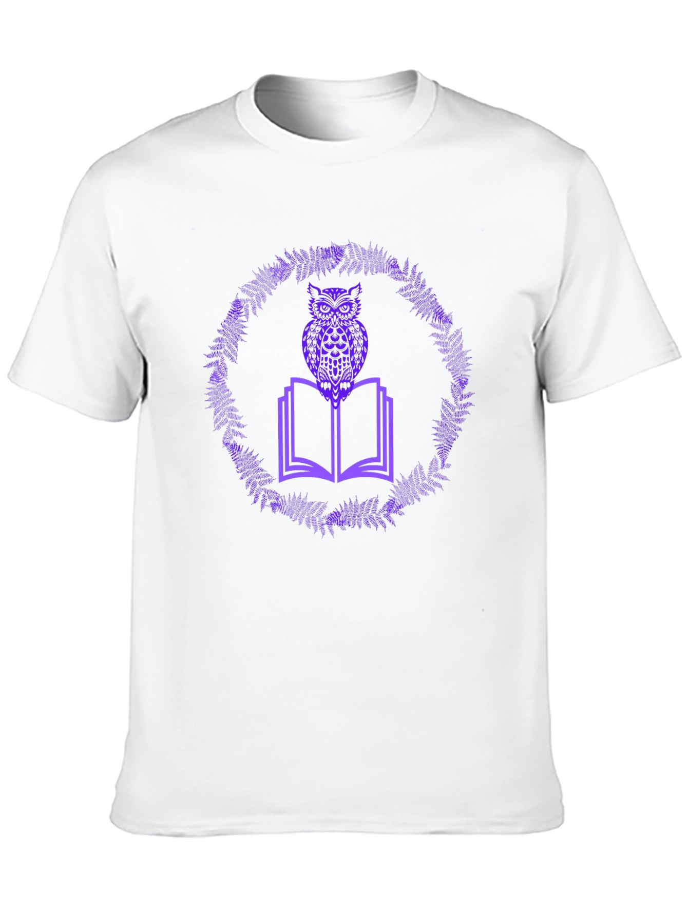 Owl on Book Graphic Tee - Black
