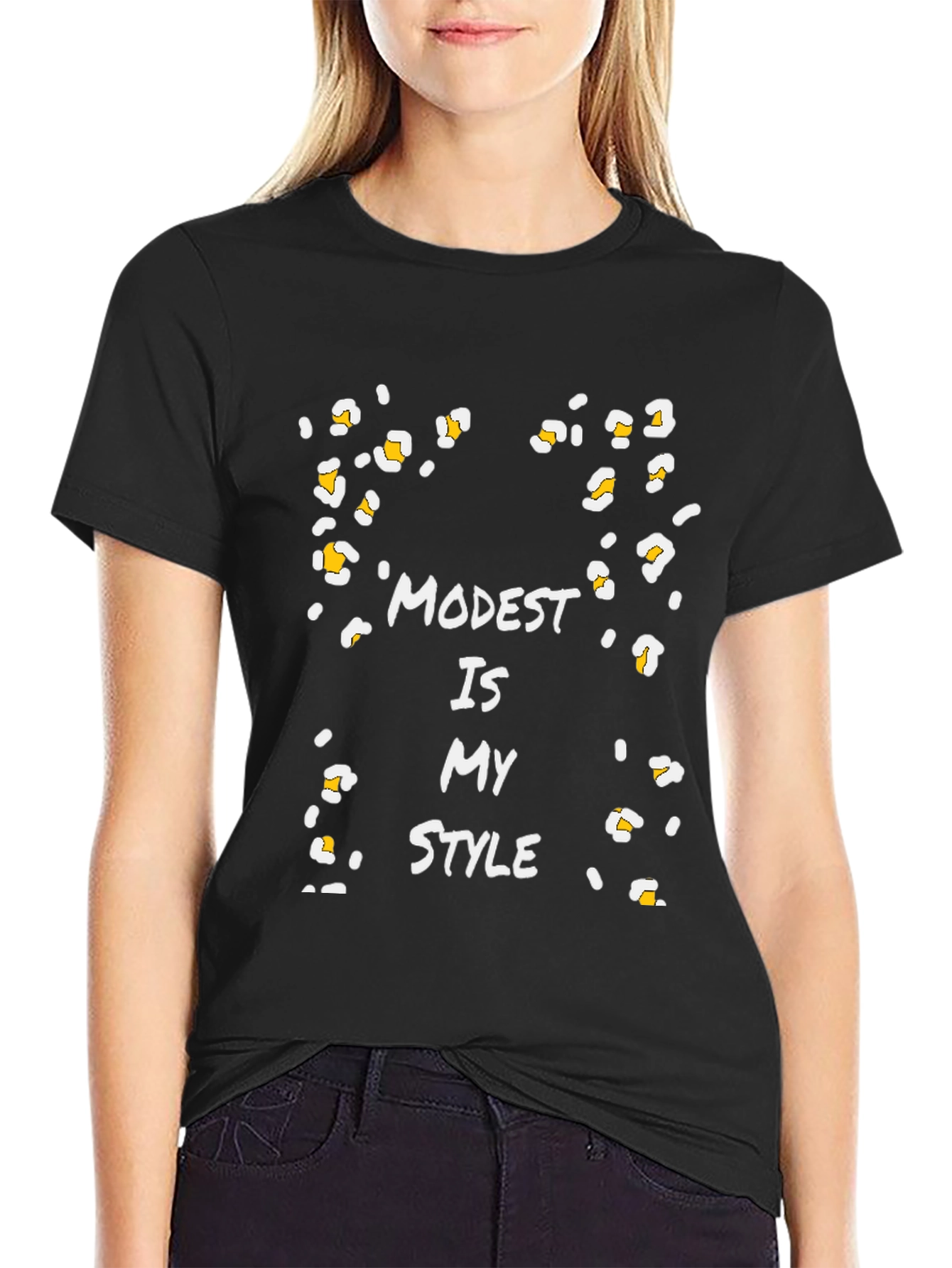 Modest Is My Style Graphic T-Shirt - Black