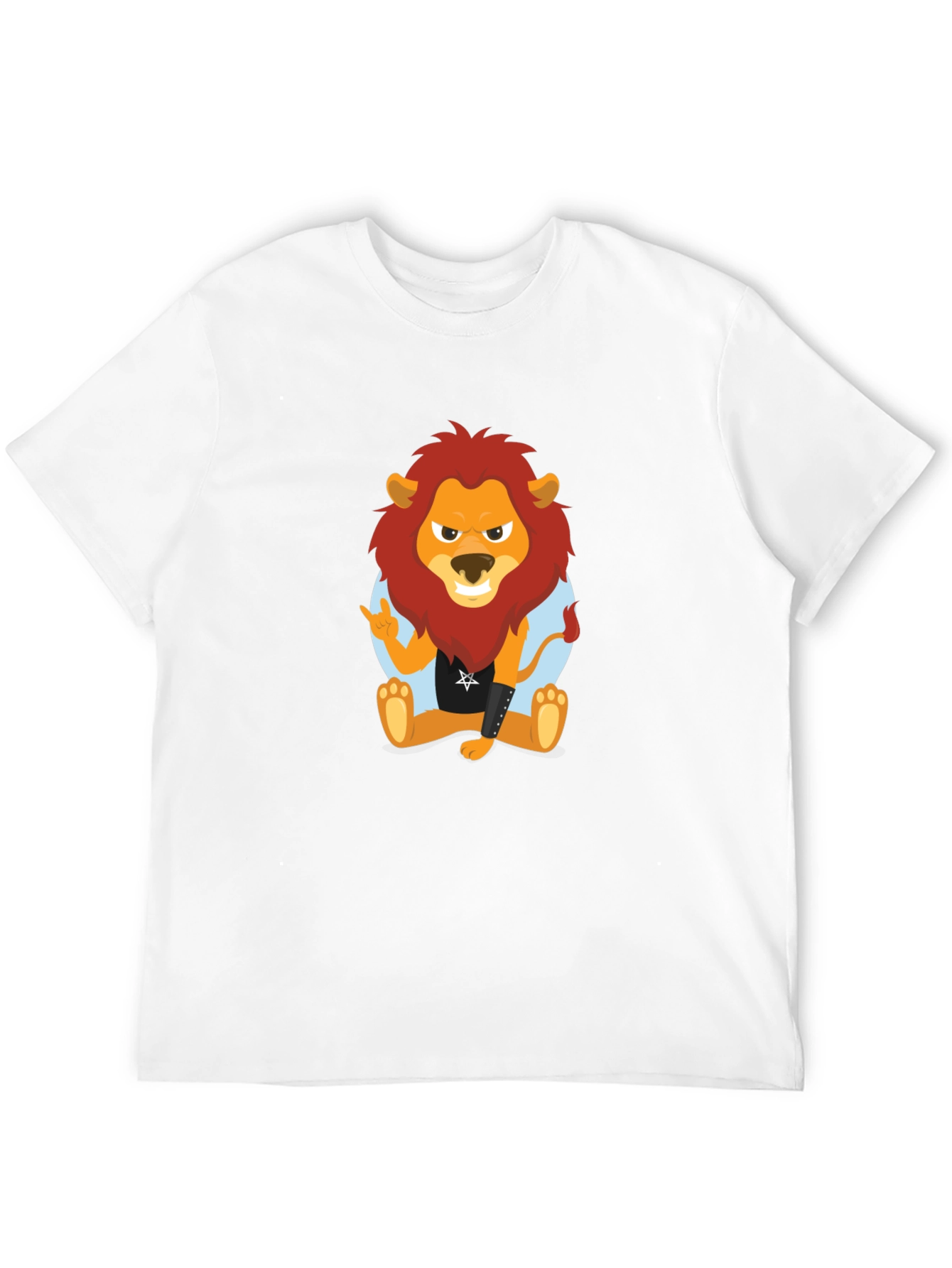 Rocking Lion Graphic Tee - Black