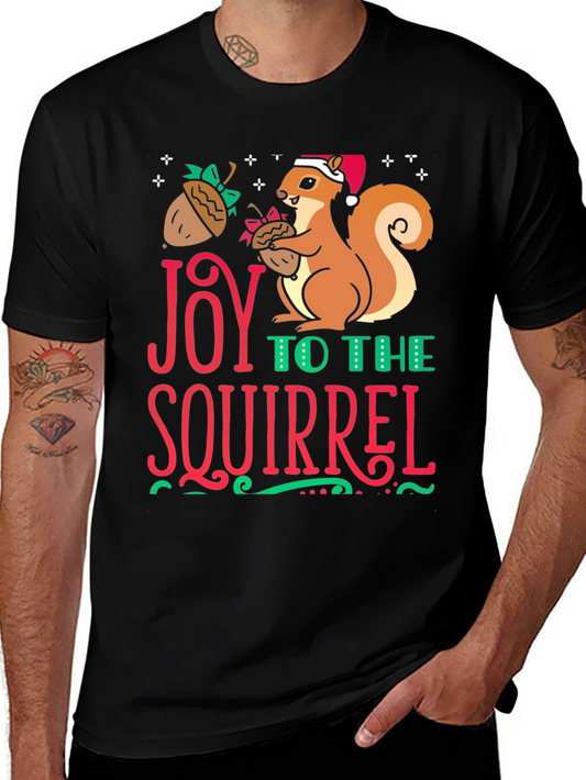 Joy to the Squirrel Holiday T-Shirt