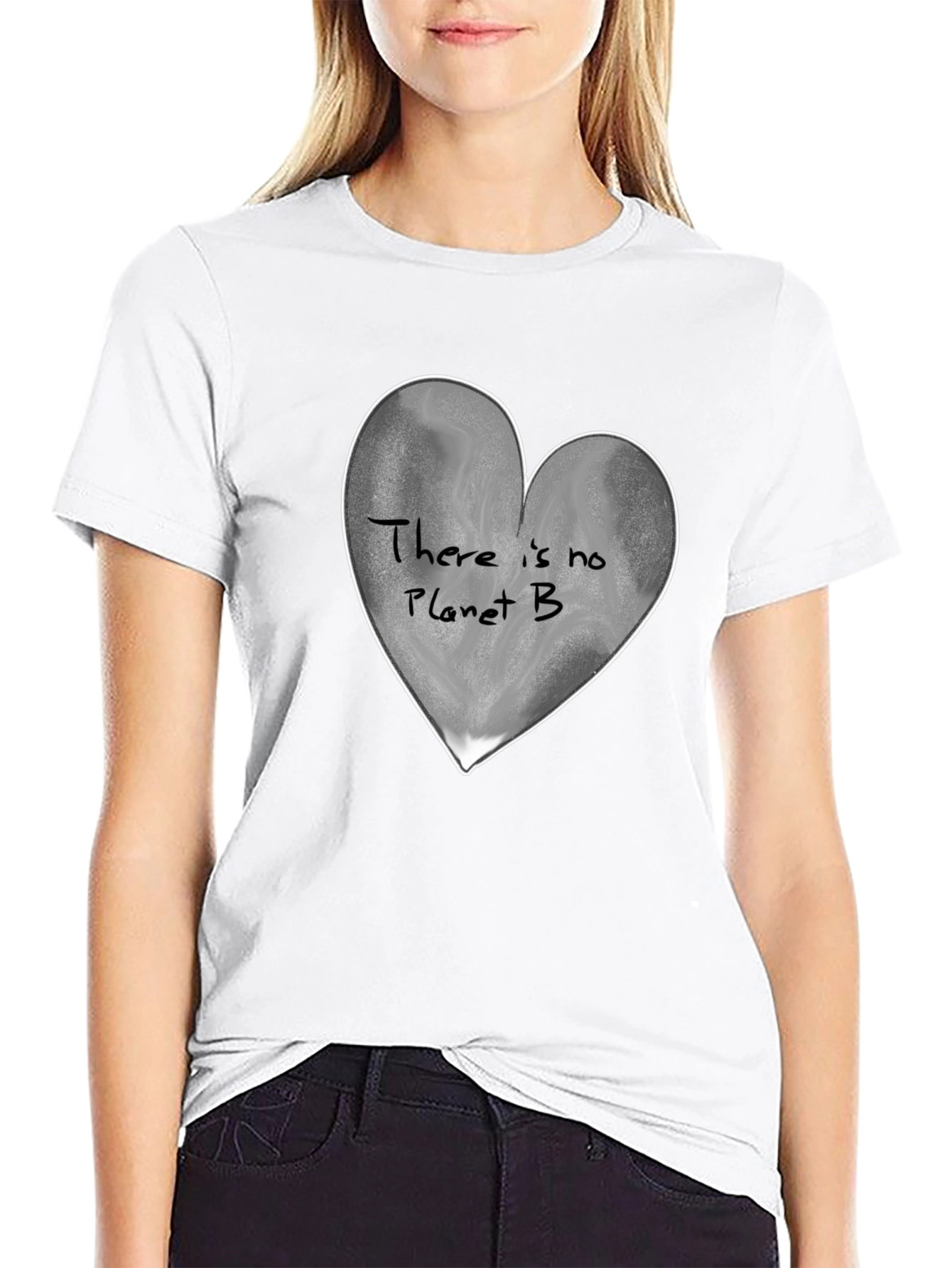 Planet B Heart Graphic Tee