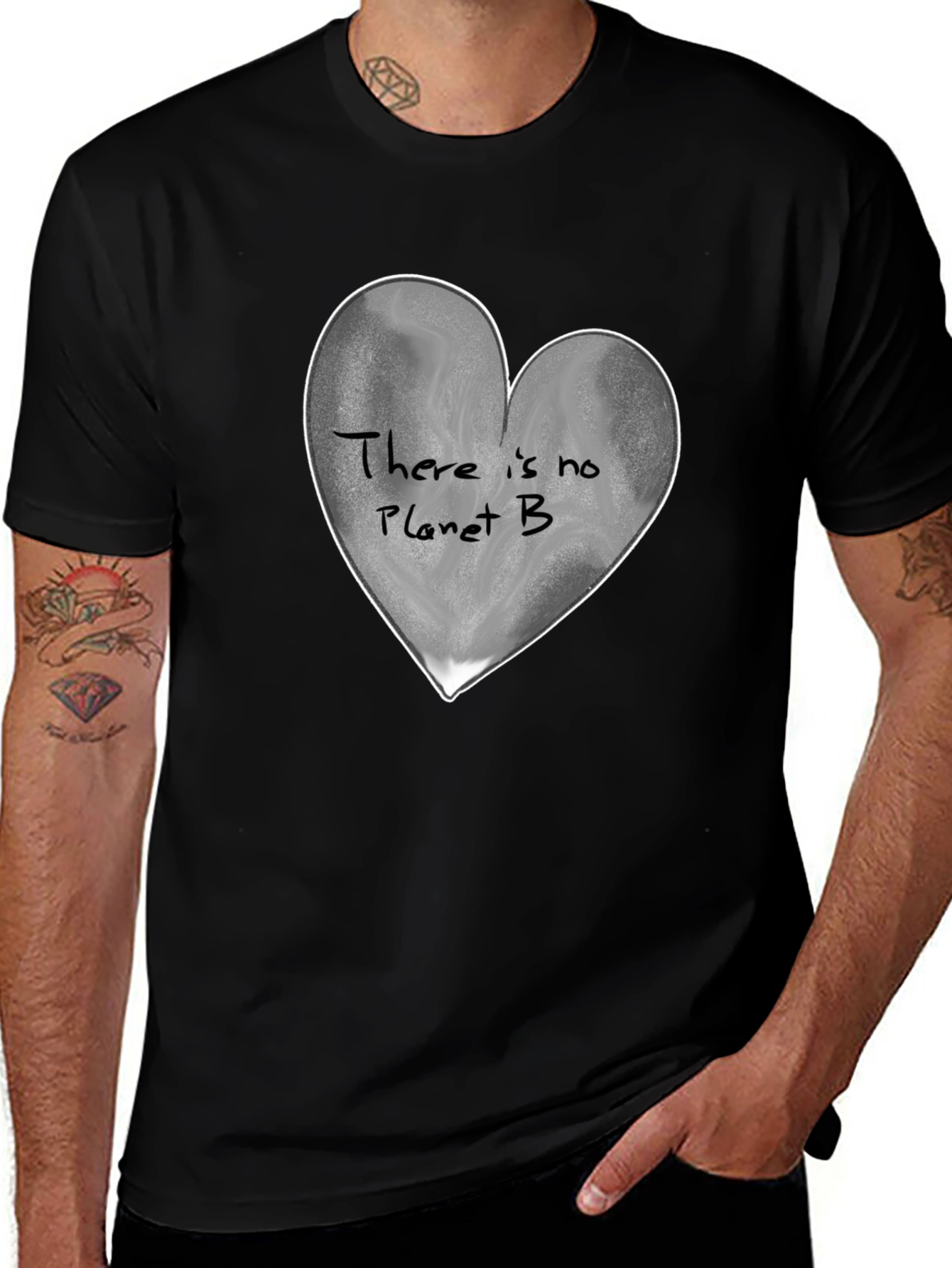 Planet B Heart Graphic Tee
