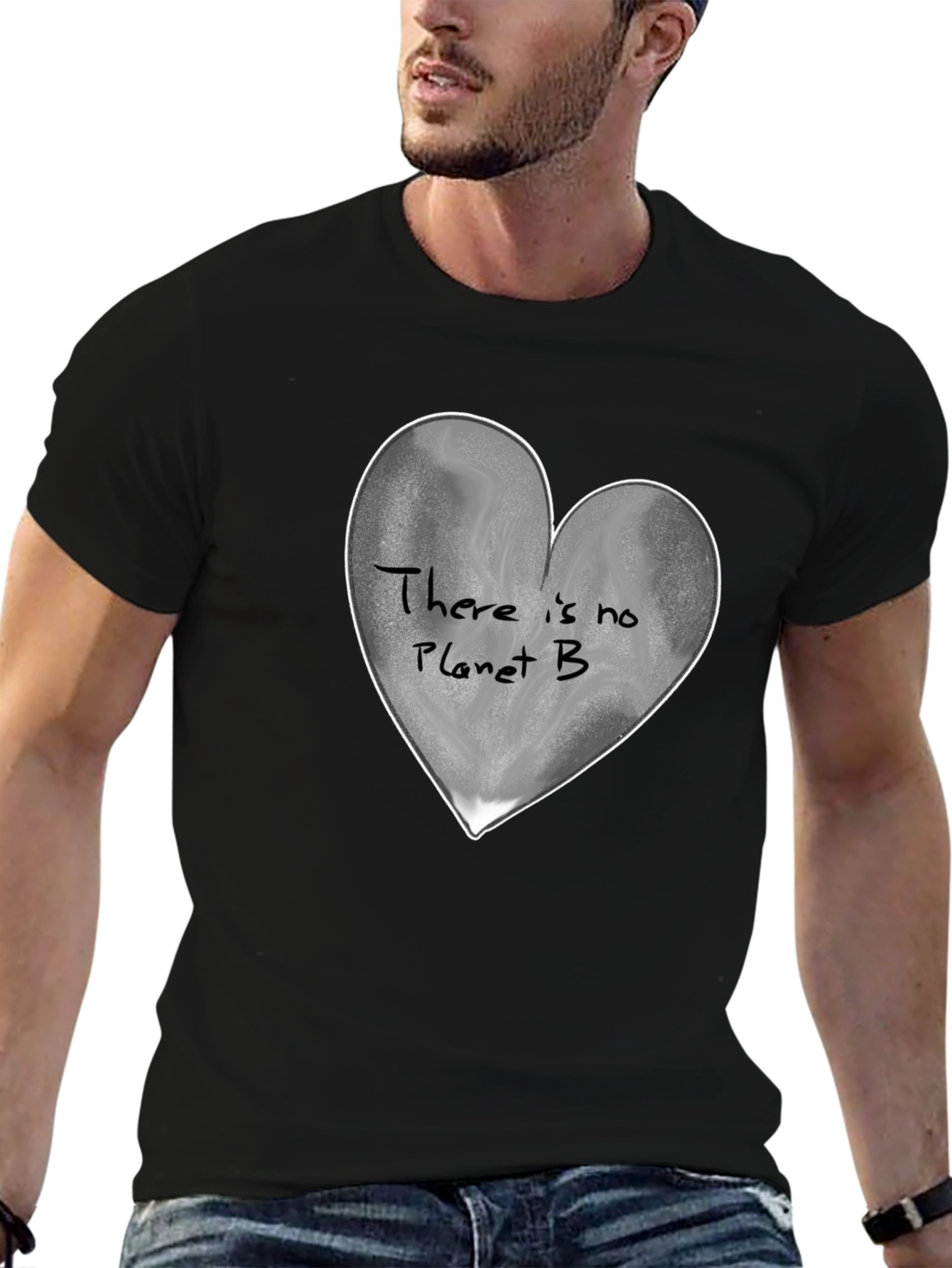 Planet B Heart Graphic Tee