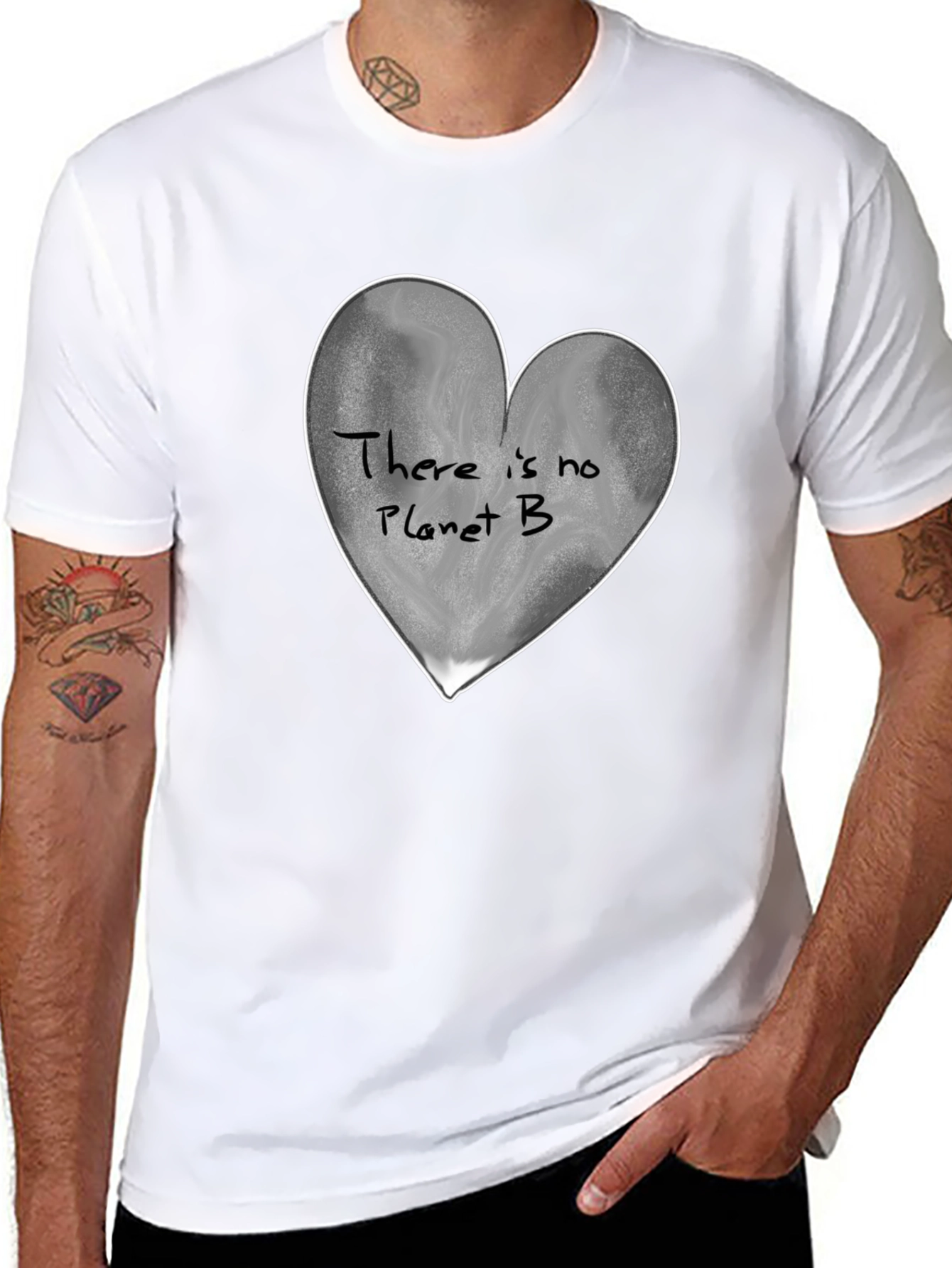 Planet B Heart Graphic Tee