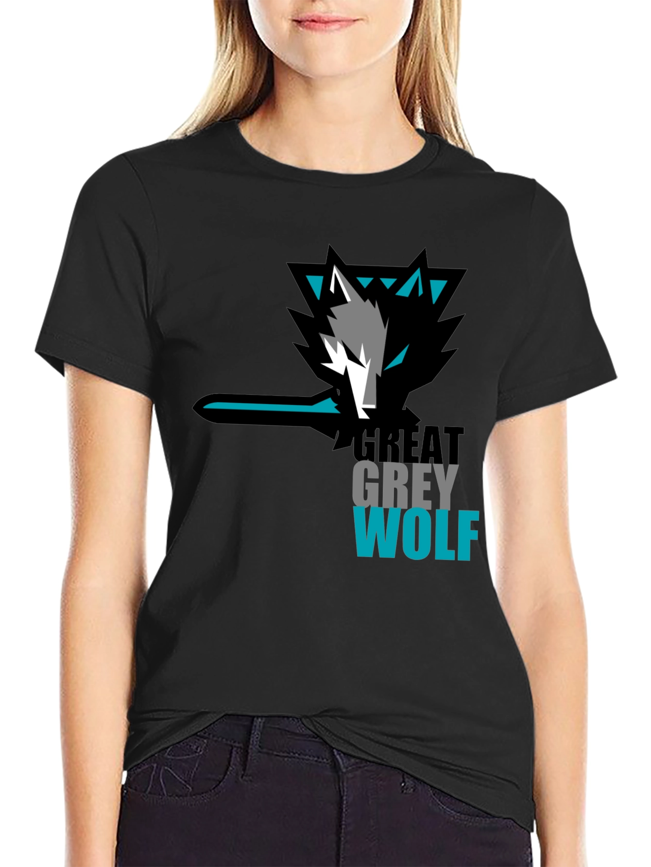 Great Grey Wolf Graphic T-Shirt