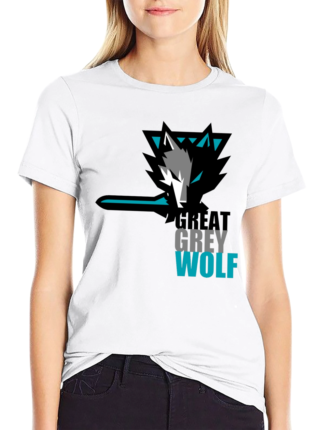 Great Grey Wolf Graphic T-Shirt