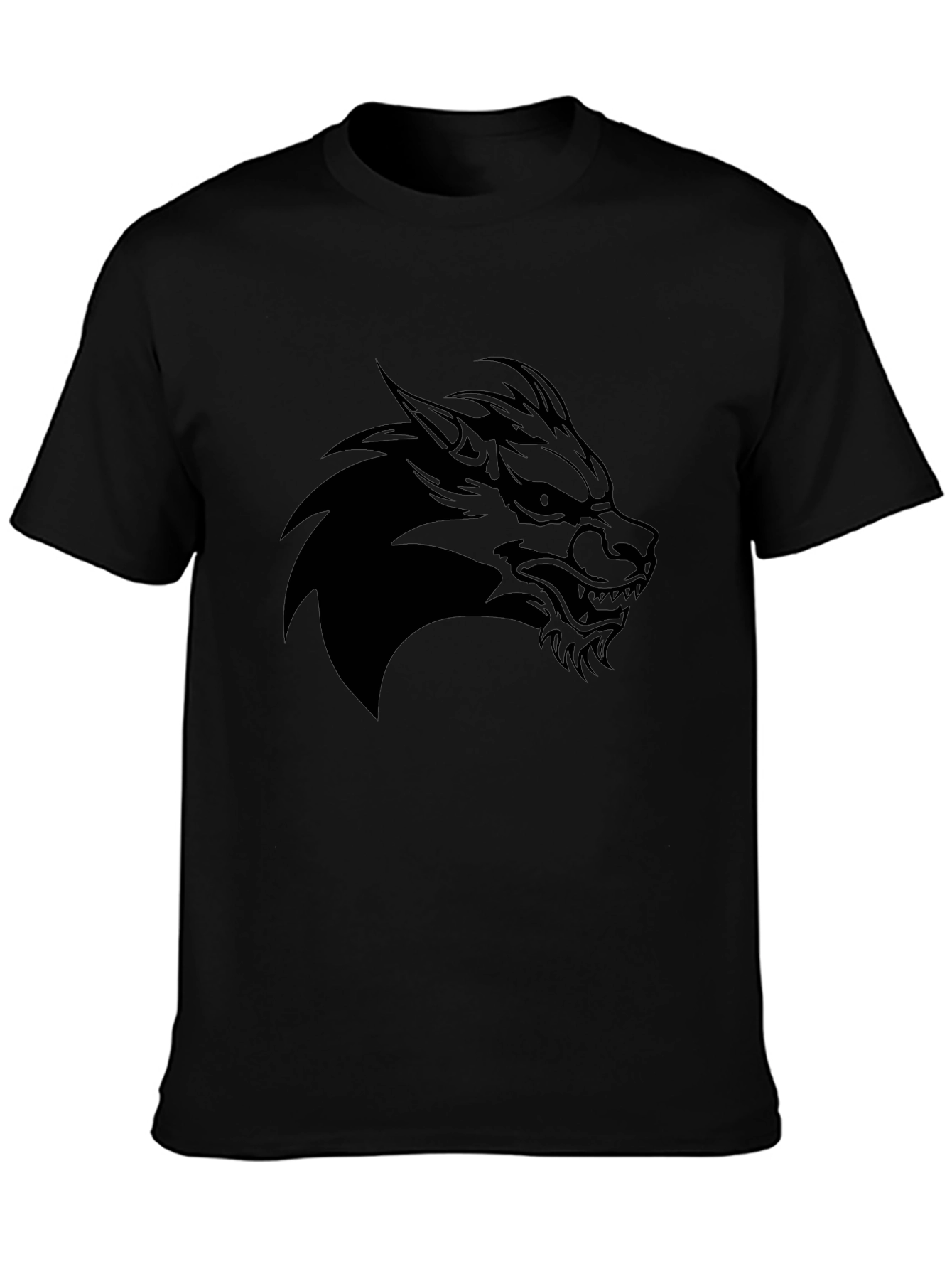 Black Wolf Graphic Tee - Mens Style