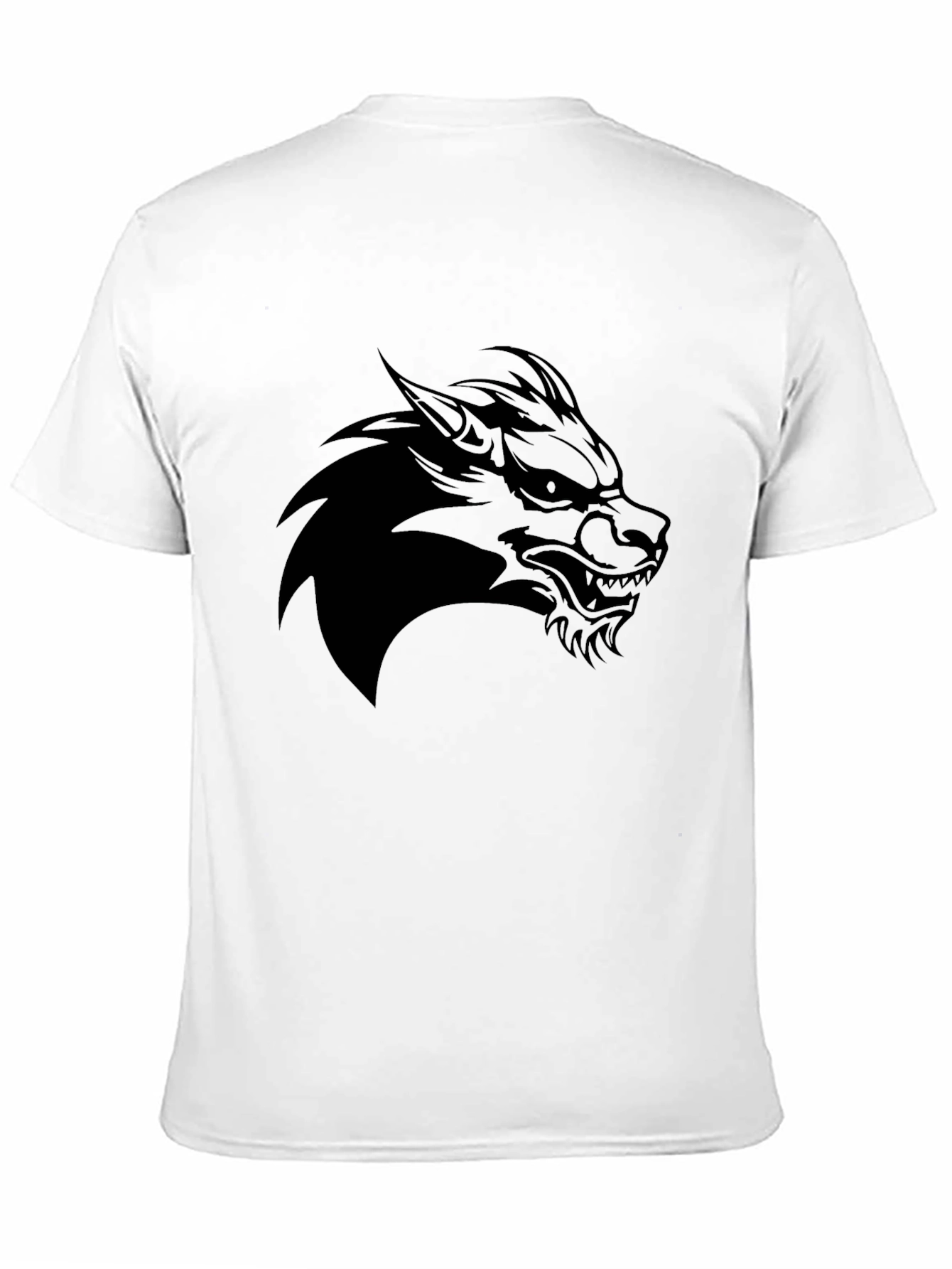Black Wolf Graphic Tee - Mens Style