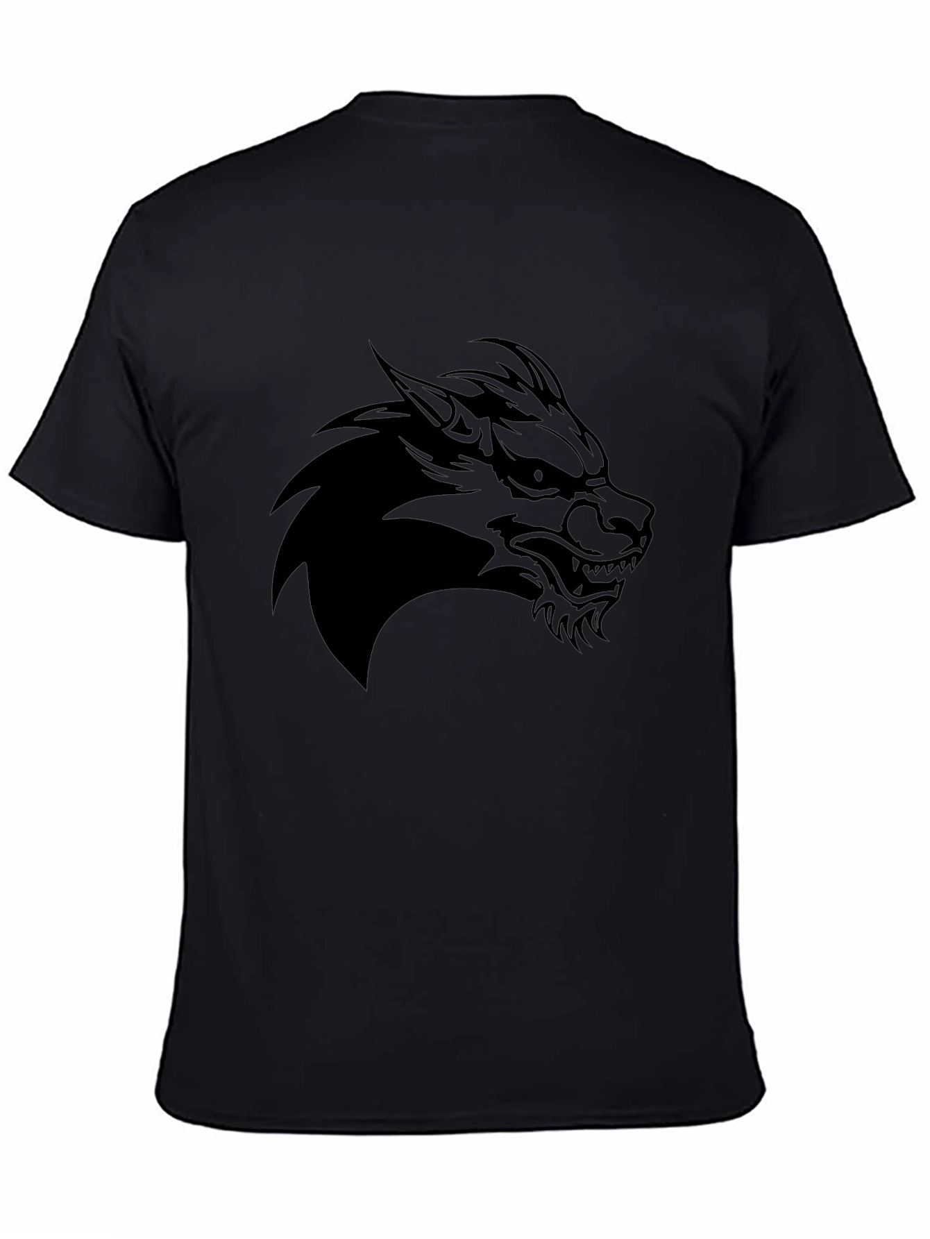 Black Wolf Graphic Tee - Mens Style