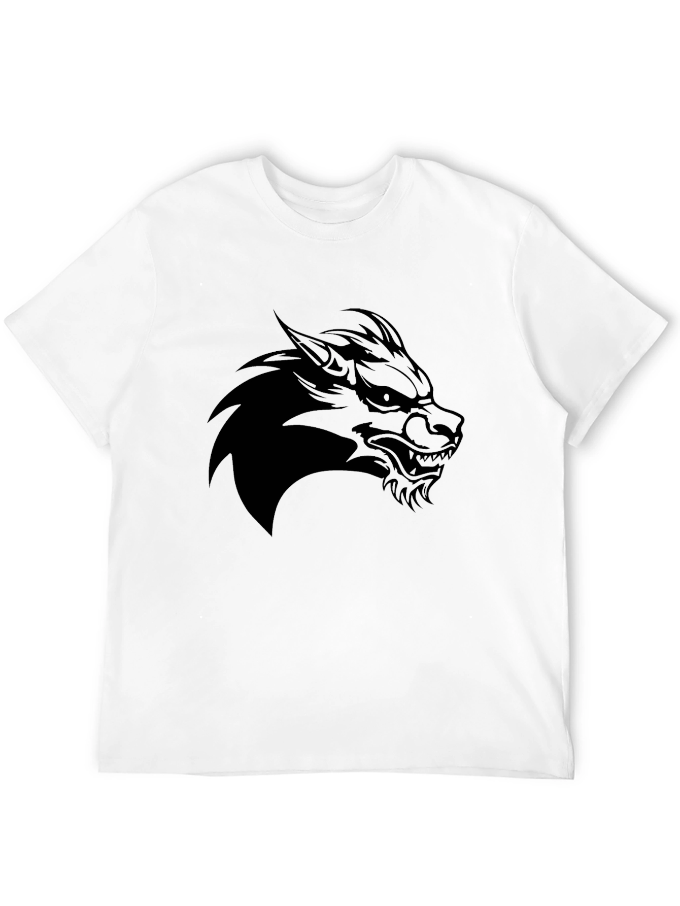 Black Wolf Graphic Tee - Mens Style