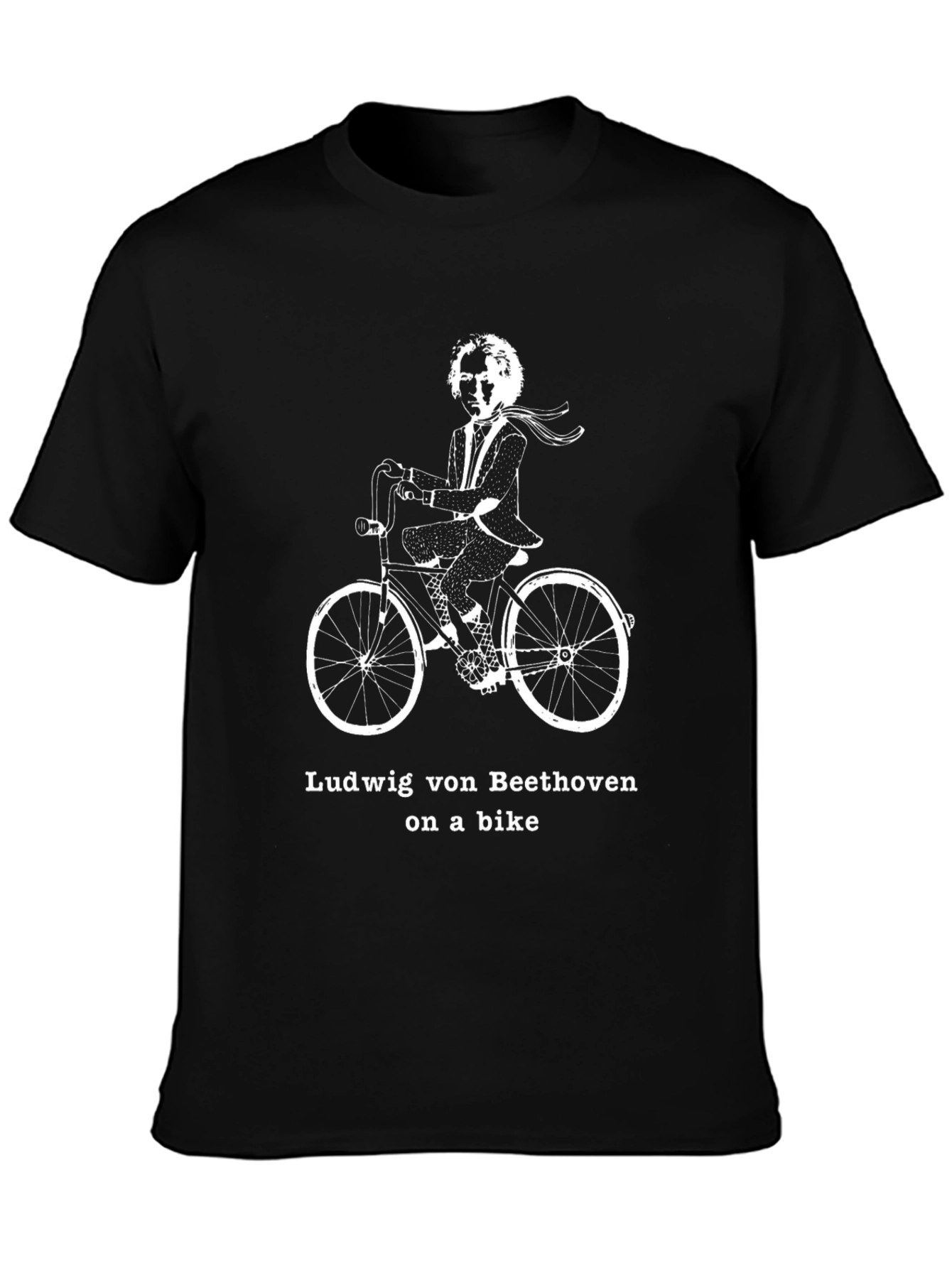 Ludwig van Beethoven on a Bike T-Shirt