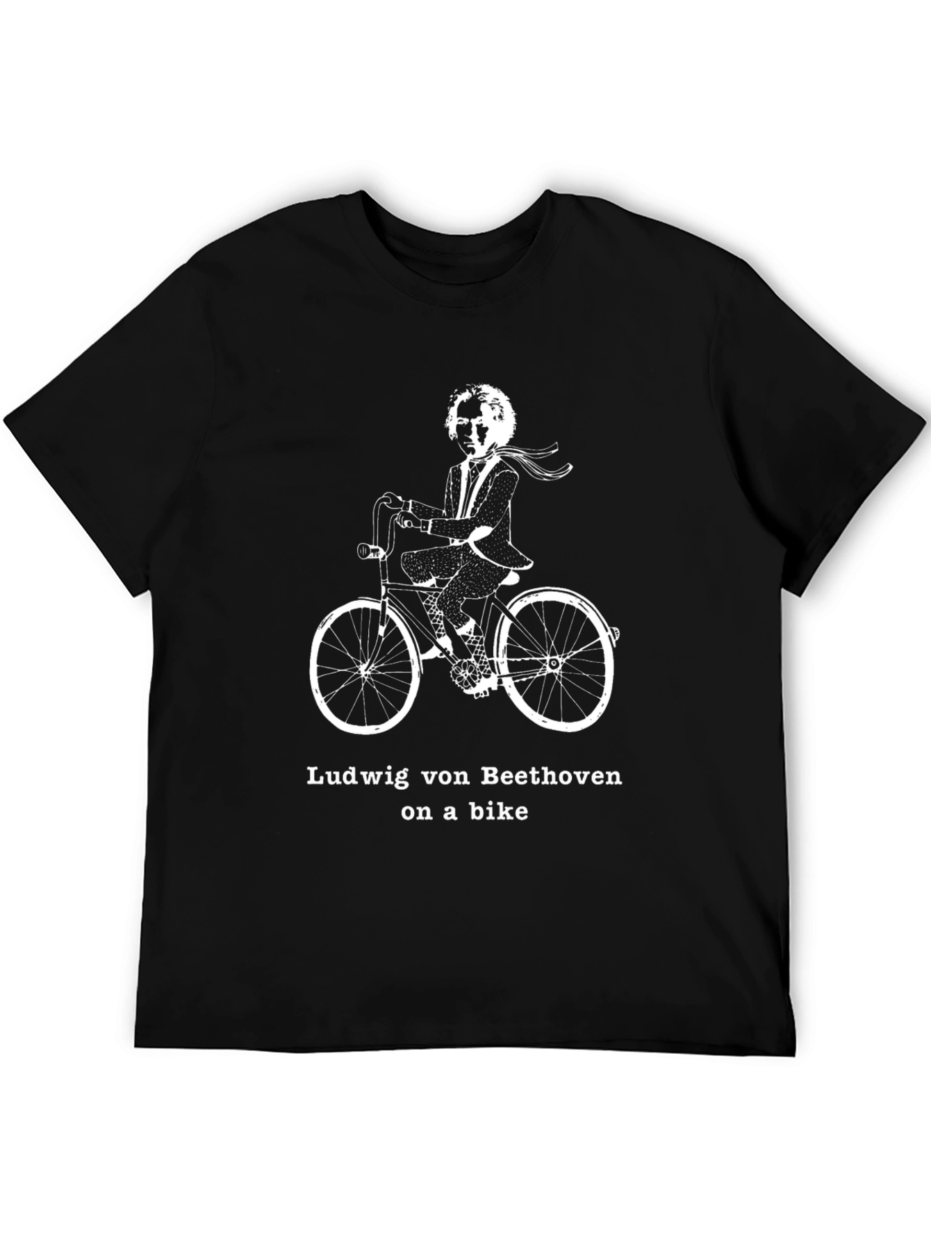 Ludwig van Beethoven on a Bike T-Shirt