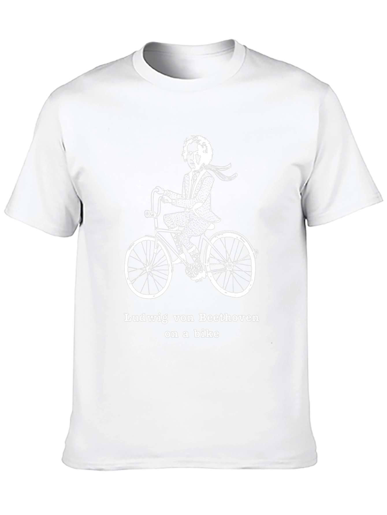 Ludwig van Beethoven on a Bike T-Shirt