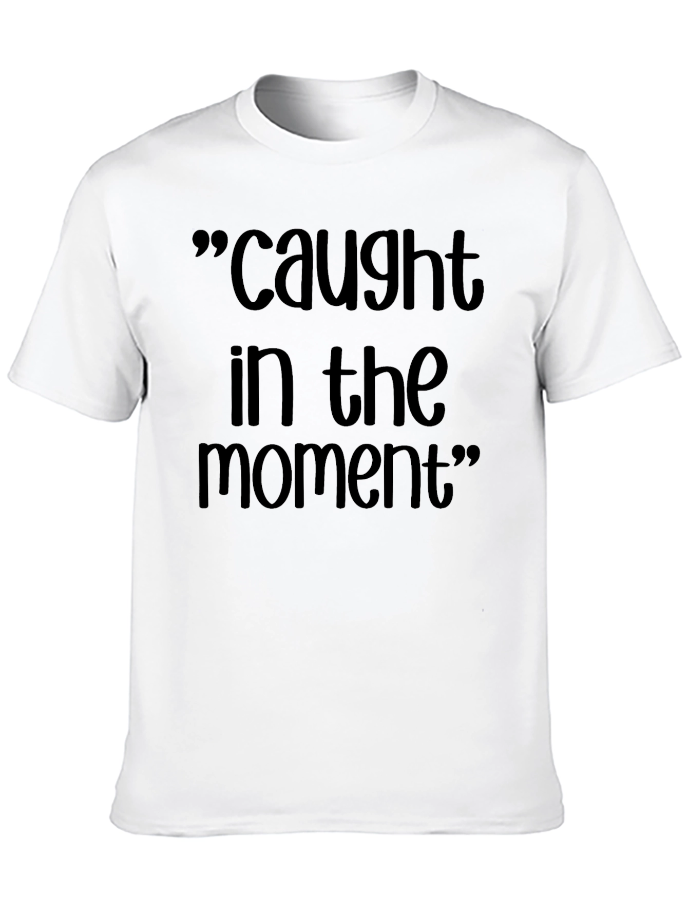 Caught in the Moment Black Graphic T-Shirt
