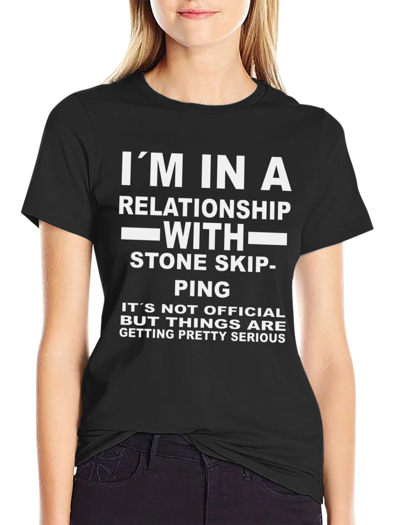 Stone Skipping Relationship Graphic T-Shirt
