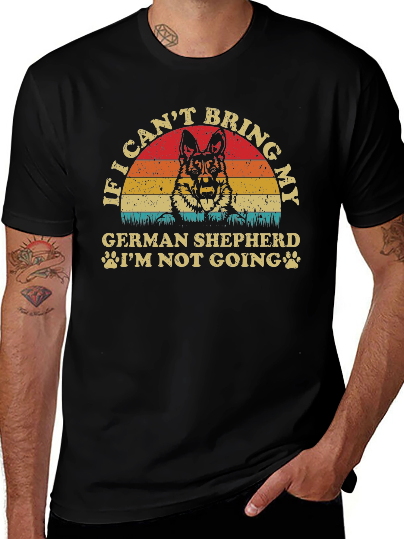 German Shepherd Graphic Tee - Dog Lover T-Shirt