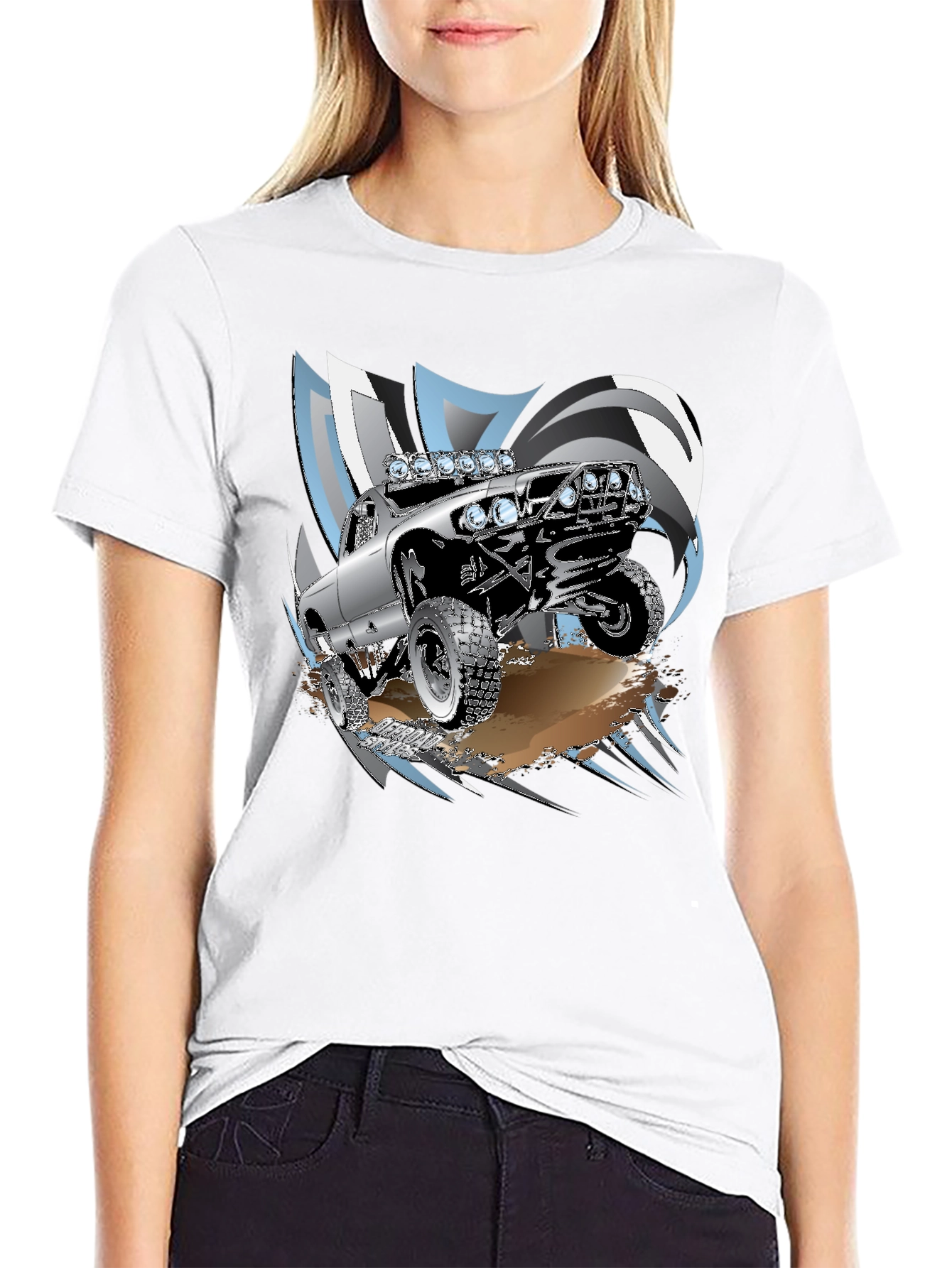 Off-Road Truck Graphic T-Shirt - Black