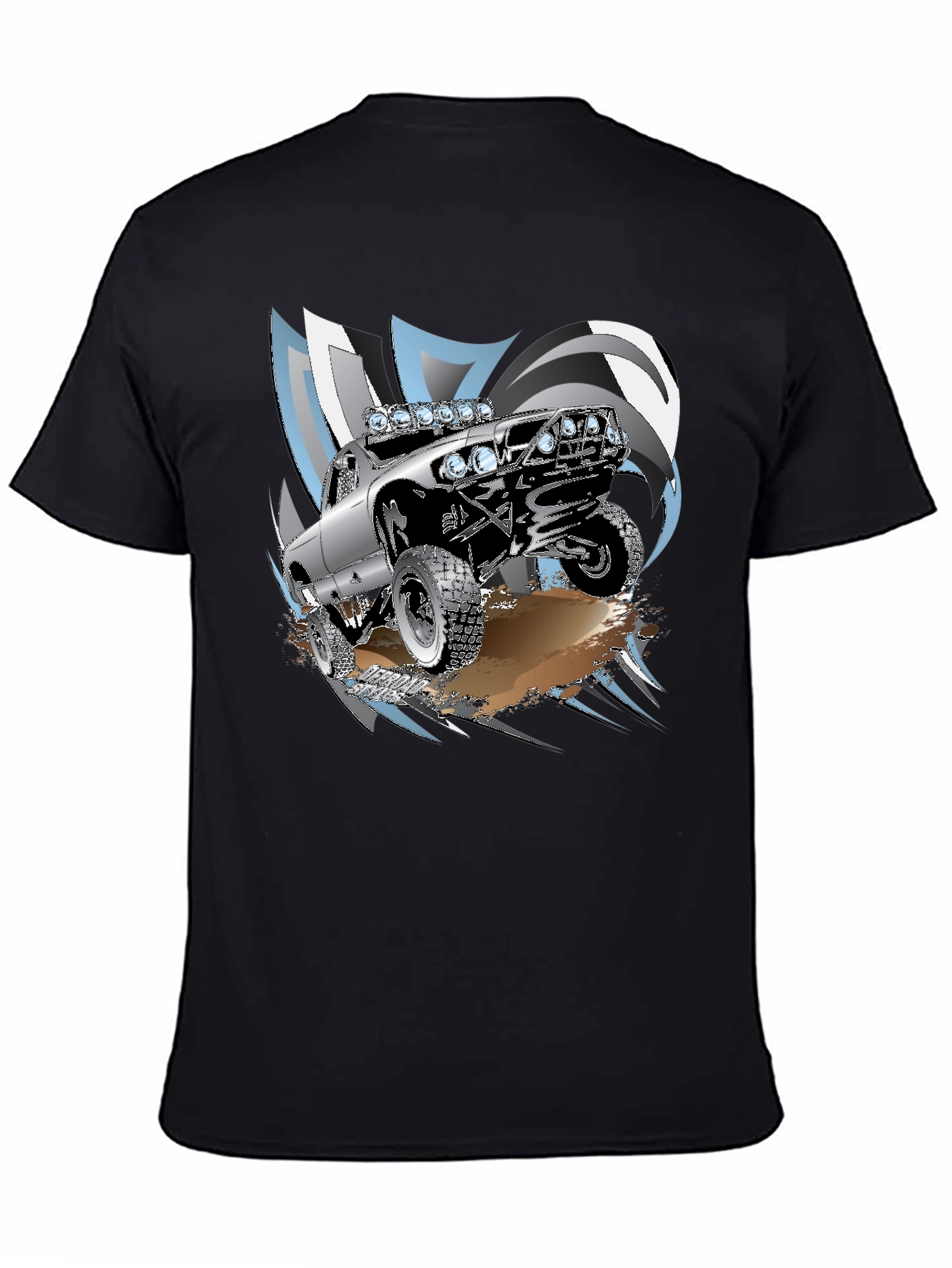 Off-Road Truck Graphic T-Shirt - Black