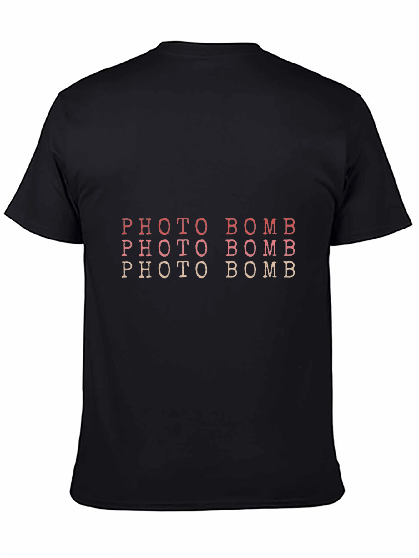 Photo Bomb Graphic Tee - Mens Black T-Shirt