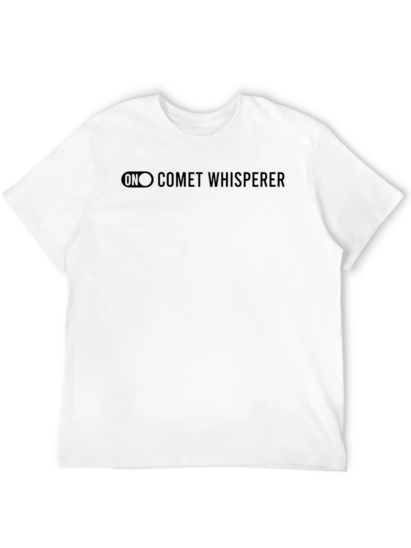 Comet Whisperer Graphic Tee - Black Cotton T-Shirt