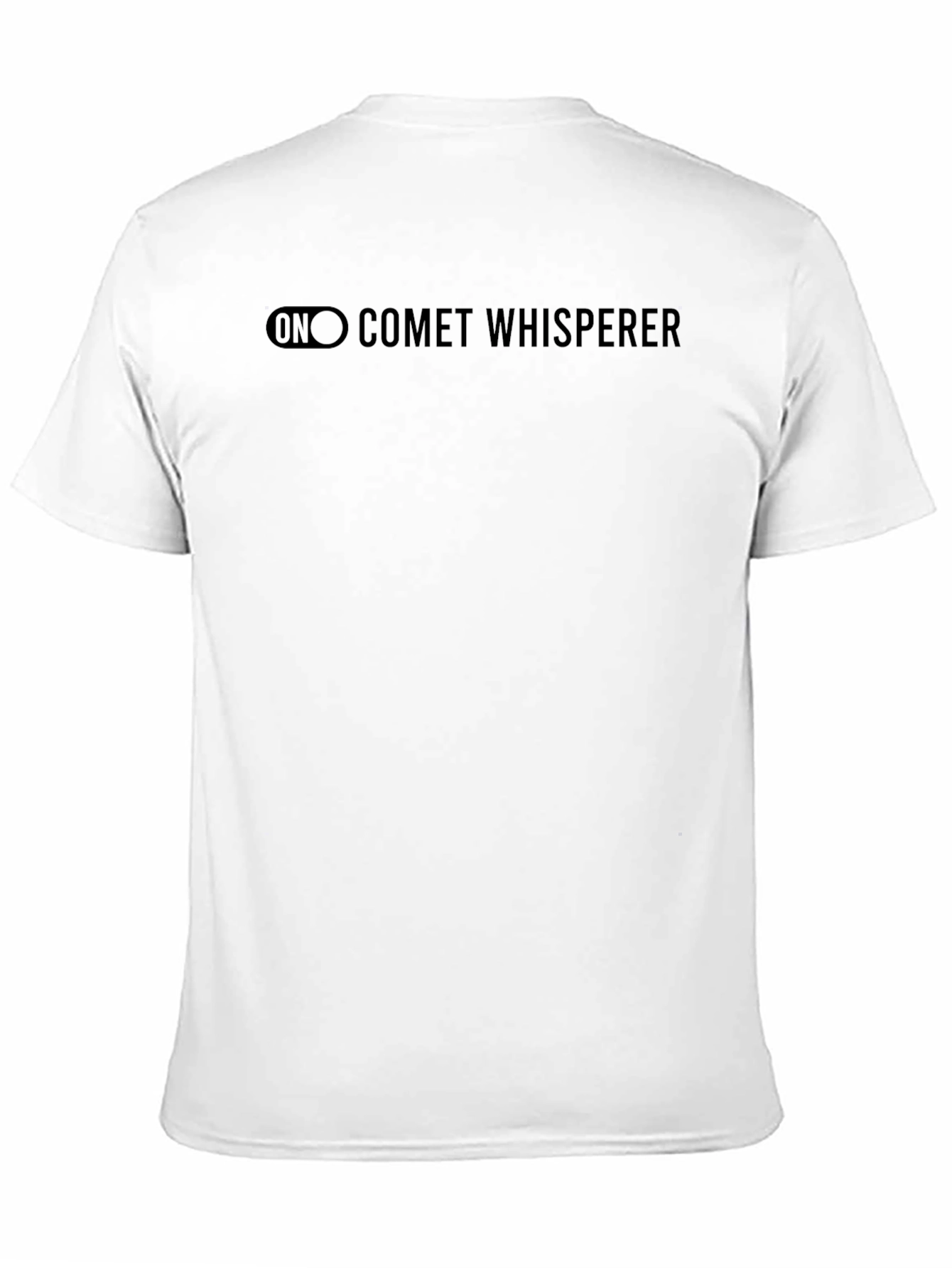 Comet Whisperer Graphic Tee - Black Cotton T-Shirt