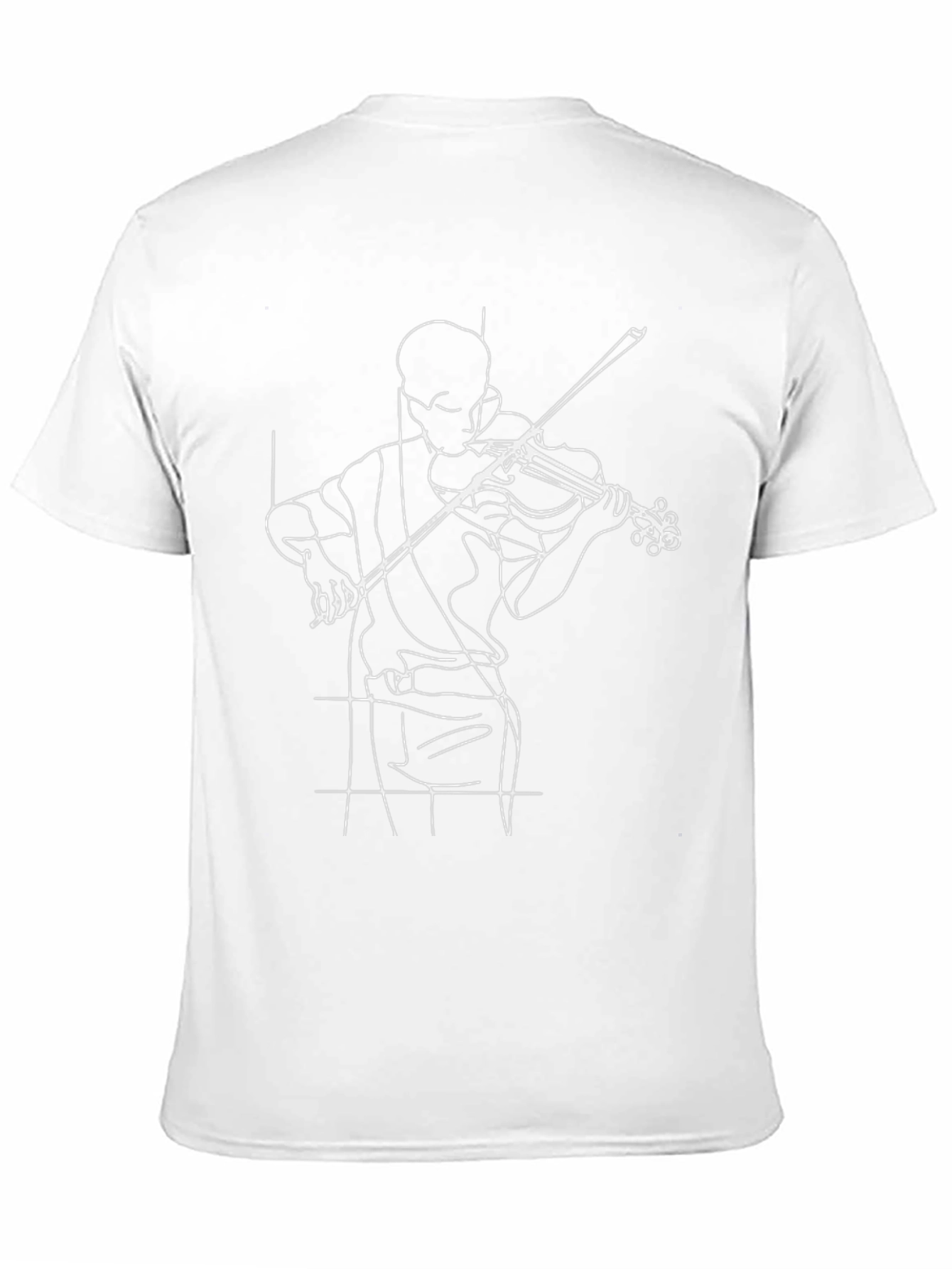 Musician Silhouette Graphic Tee - Classic Black