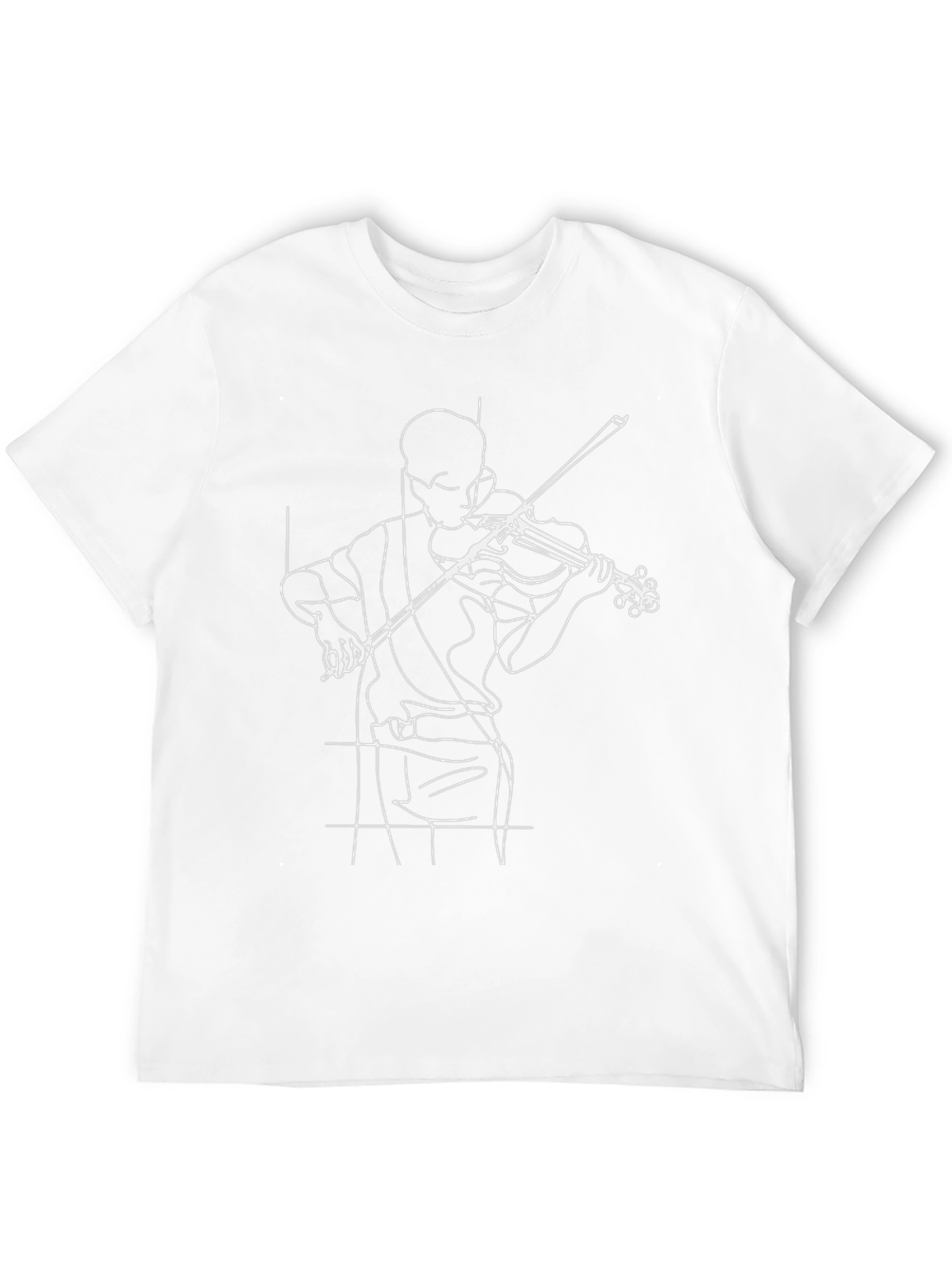 Musician Silhouette Graphic Tee - Classic Black