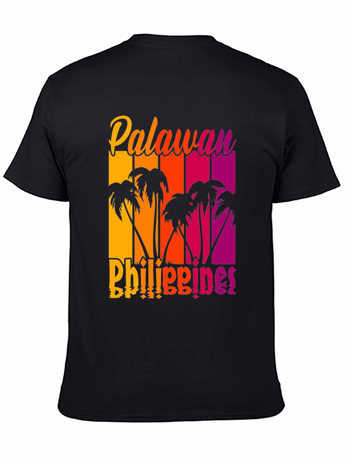 Palawan Philippines Palm Tree Graphic T-Shirt