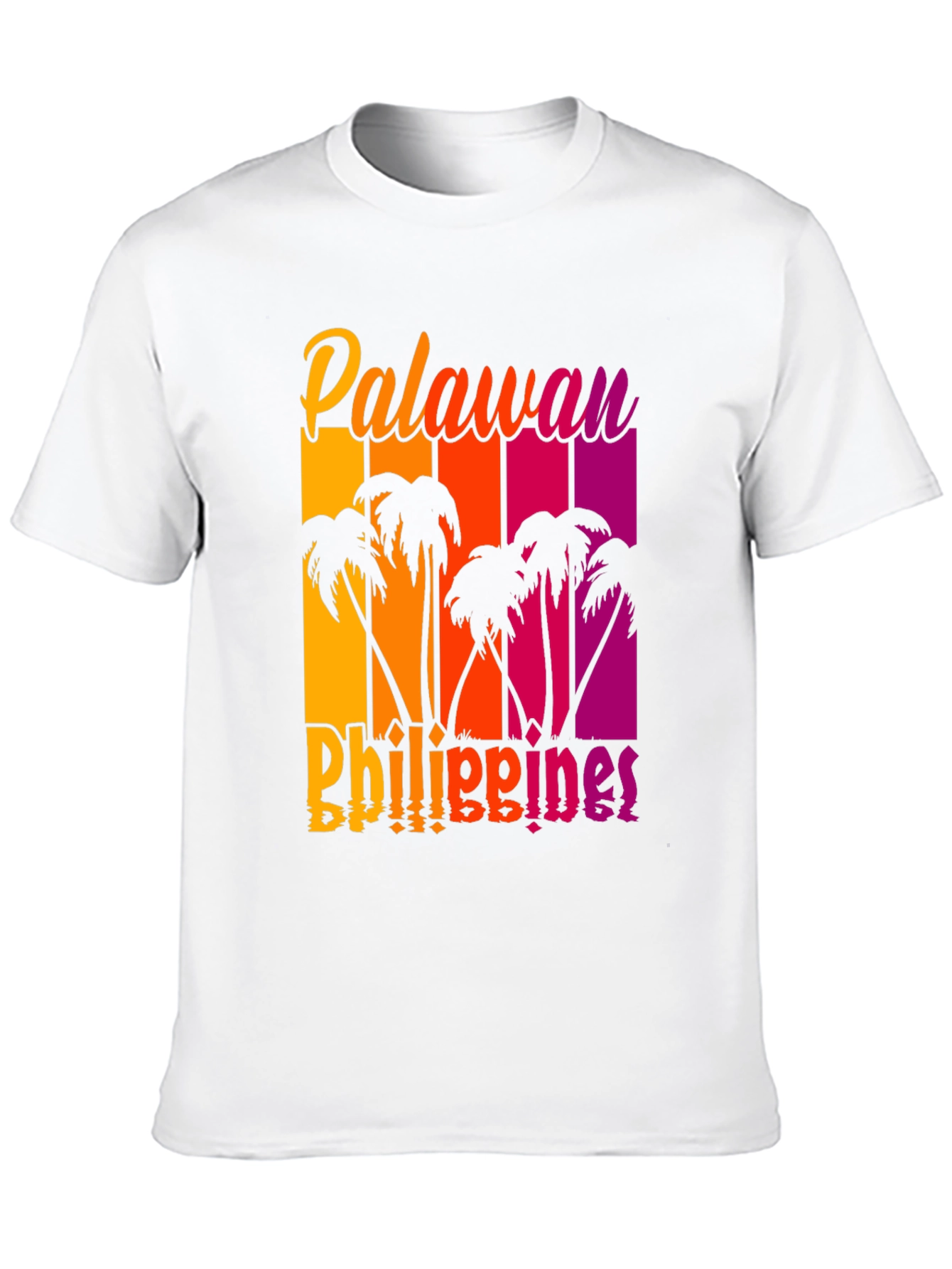 Palawan Philippines Palm Tree Graphic T-Shirt