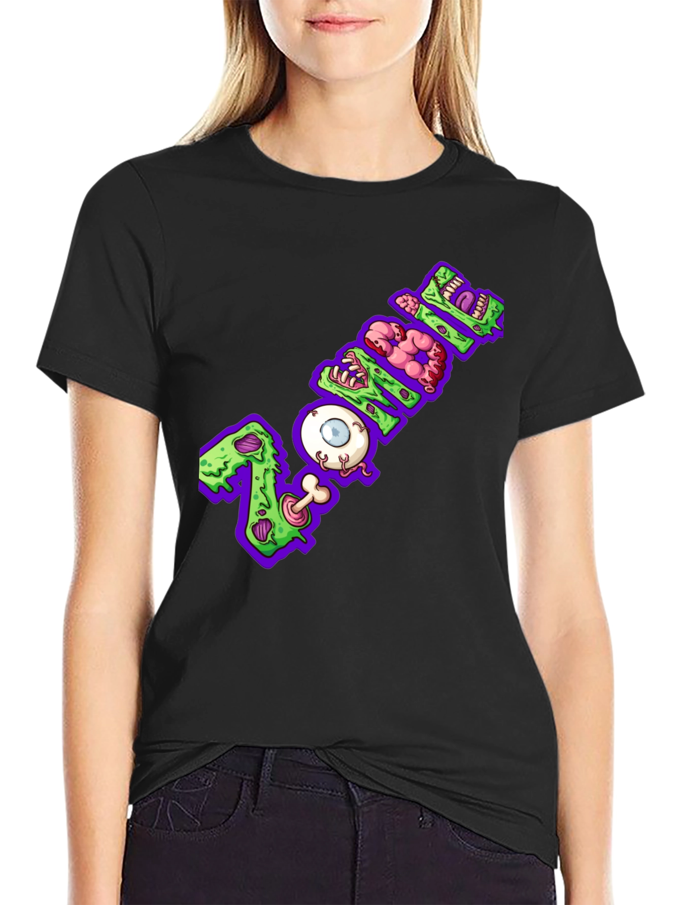 Zombie Graphic Tee - Halloween Style