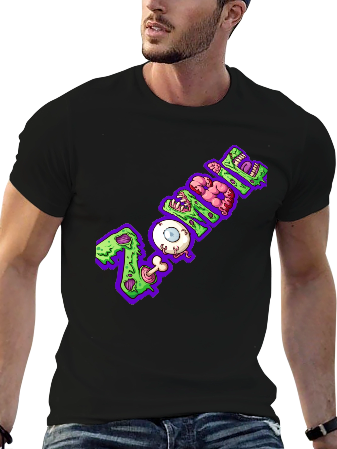 Zombie Graphic Tee - Halloween Style