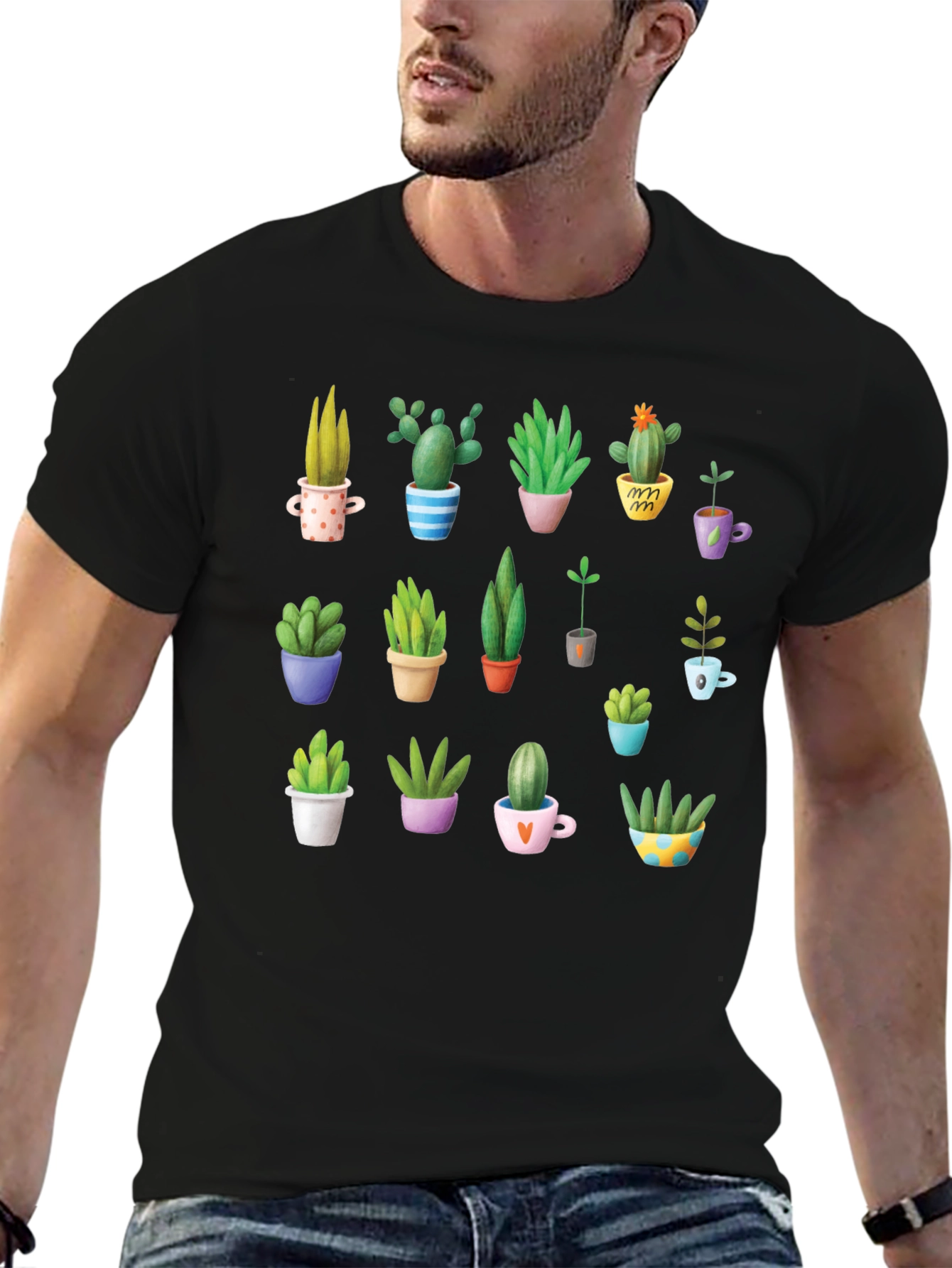 Cactus Lover Tee - Cute Plant Design