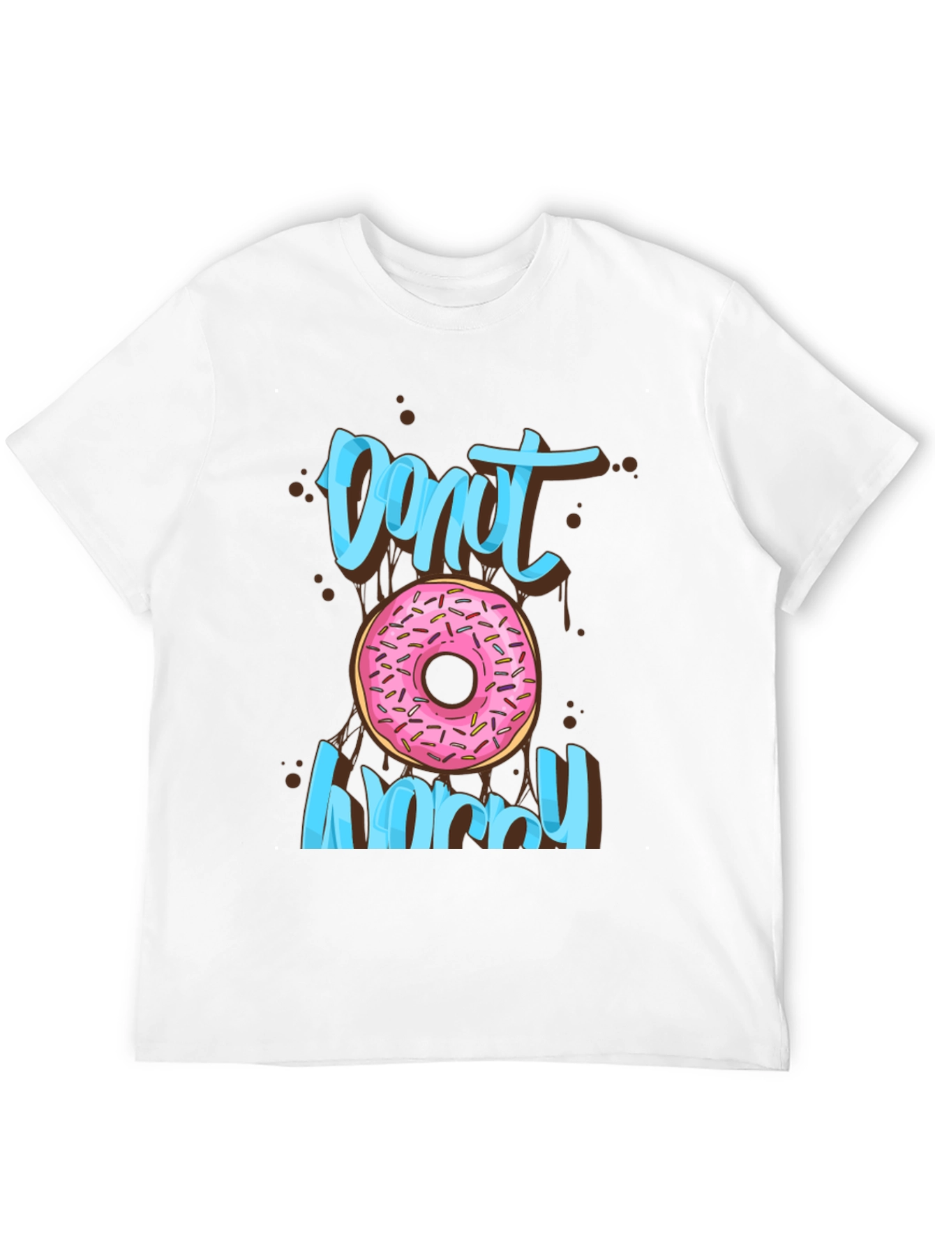 Donut Worry Graphic T-Shirt Fun Casual Tee