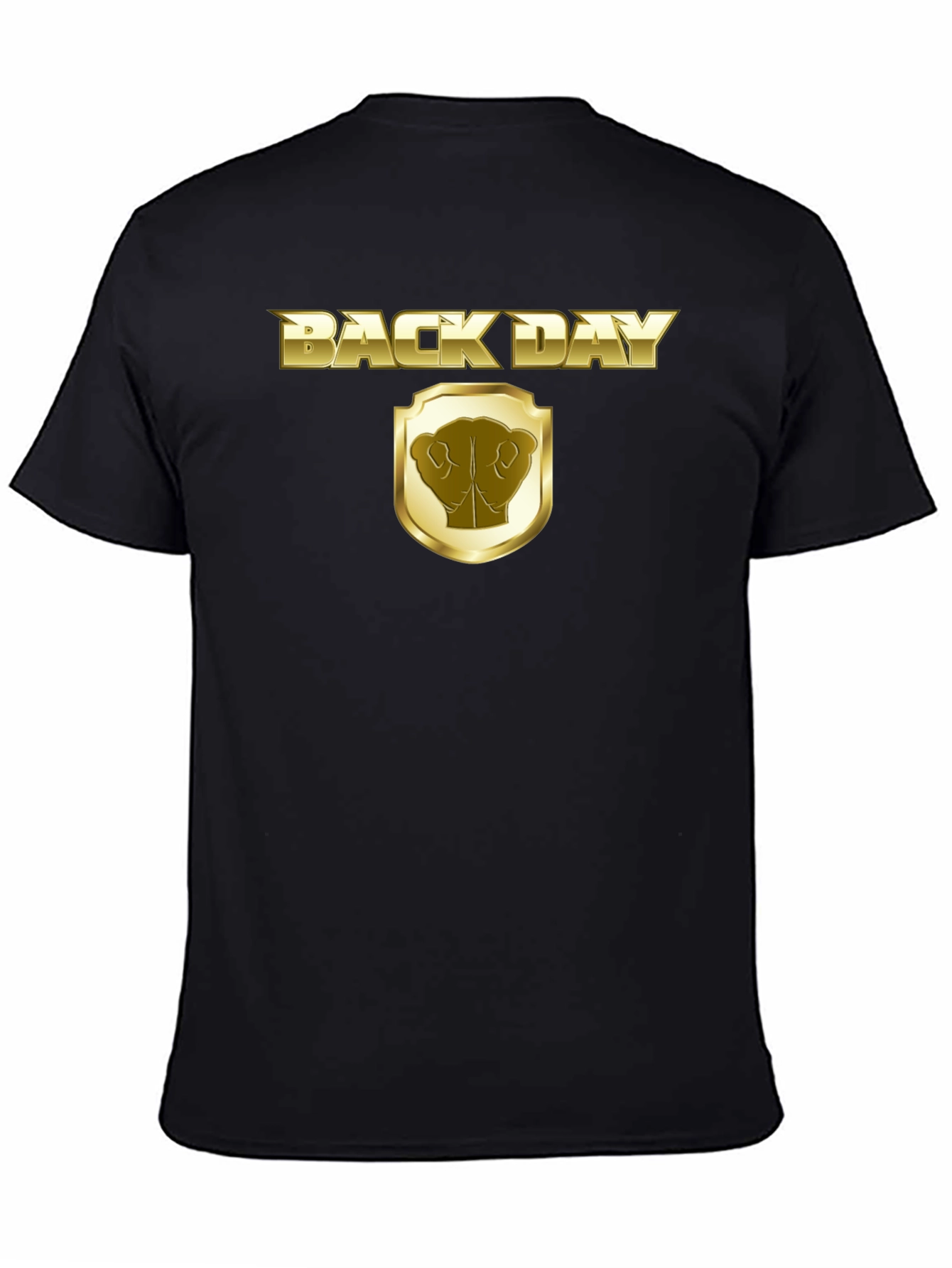 Back Day Gold Graphic T-Shirt